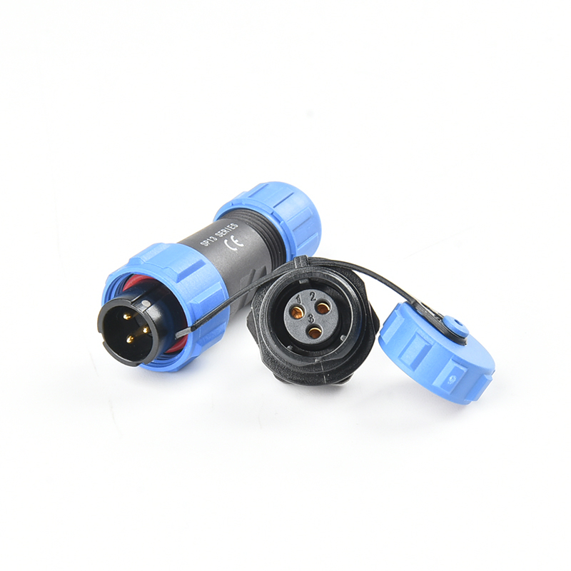 SP13-29 Welding Waterproof Electrical Circular 2-pin Connector Male and Female Cable Plug Socket 30A Suitable for LED/Power/Lighting Equipment