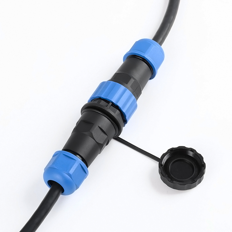 SD16/20/28 28MM 25A 250V 3Pin aviation cable joint male and female, IP68 waterproof power connector (3-pin, pair plug (male) and socket (female))