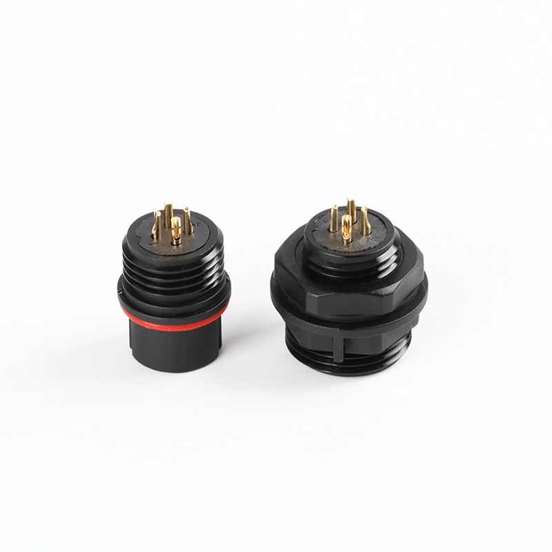 SD16-20-28 16 for aviation cable connector plug socket, waterproof power connector IP68, fixed with rear nut panel, hole size 28mm