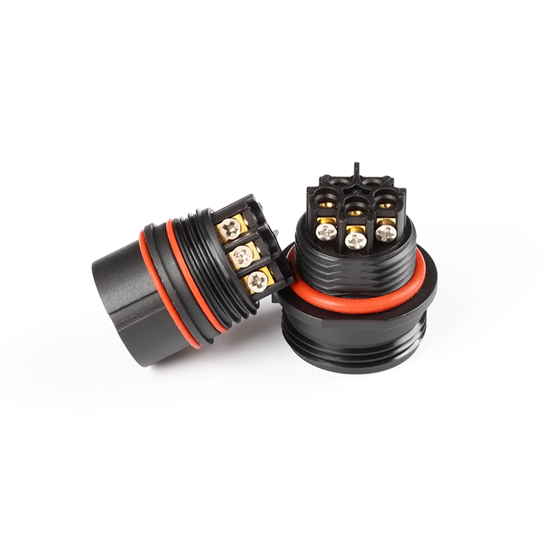 LD12--16-20-32 screw crimping 2pin/3pin/4pin/5pin/6-pin waterproof aviation connector plug socket IP68, wire connector, lockable and movable, female head and male seat