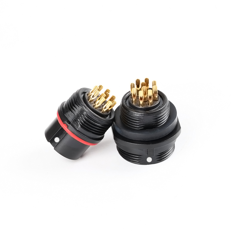 SP13--17-21 welding 2pin/3pin/4pin/5pin/6pin/7pin/9pin circular waterproof connector plug and socket, IP67/IP68 LED light power cord connector