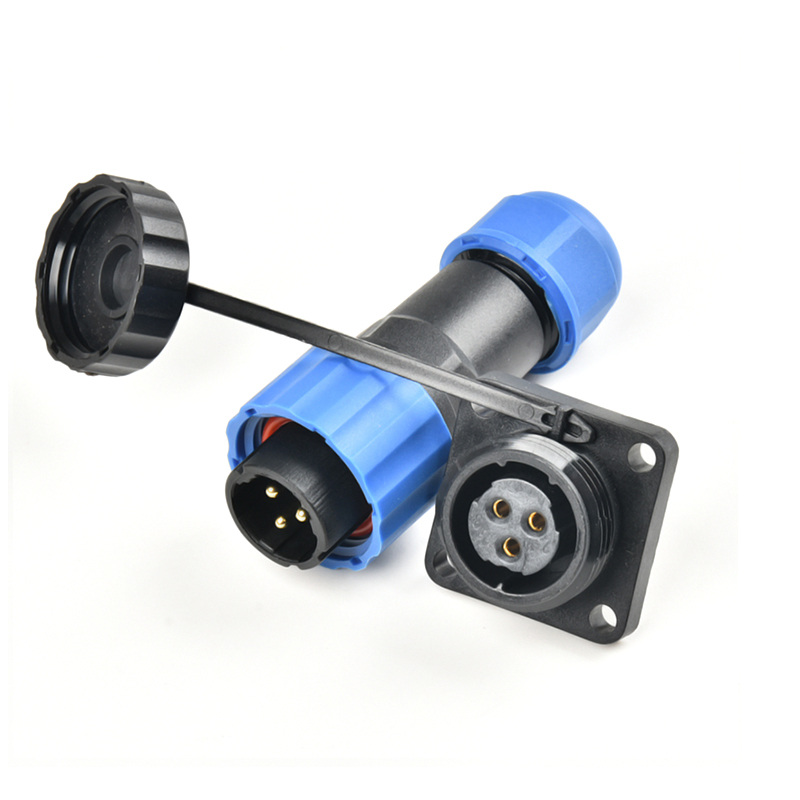 SD16/SD28 panel installation (16mm-28mm) waterproof aviation connector male plug and female socket 3-pin~24 pin cable plug socket IP68
