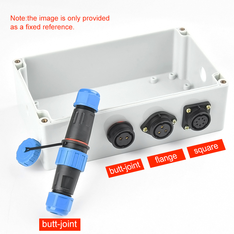 SD13/20/28 1-pin -4-pin waterproof aviation connector plug socket, IP68 waterproof, 5-pin, blue black, circular aviation cable connector, panel fixed 