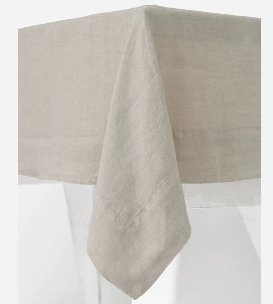 Natural Linen Tablecloth