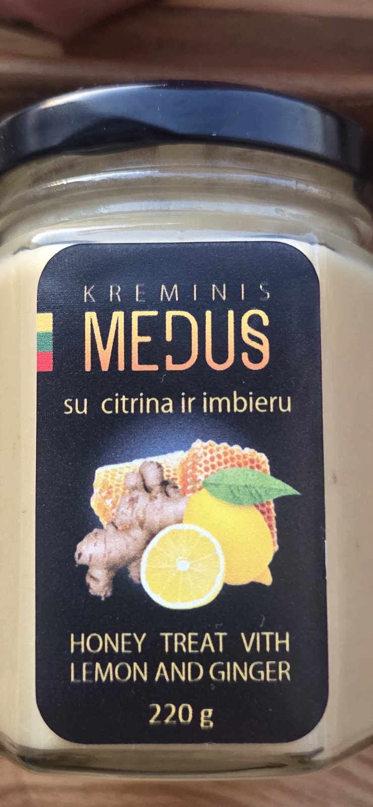 Kreminis medus su citrina ir imbieru