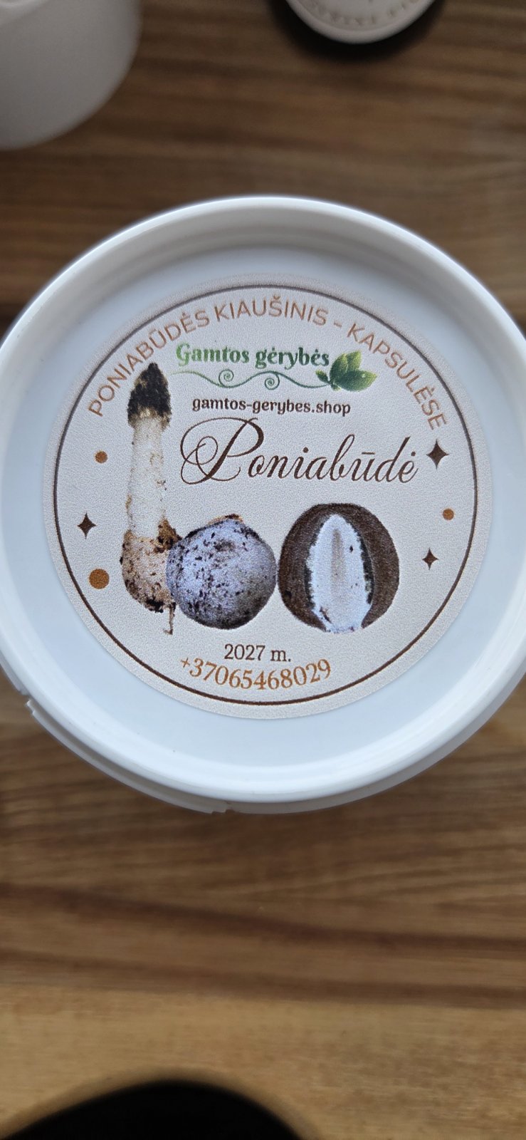 Miško laukinė Poniabūdė kapsulėse