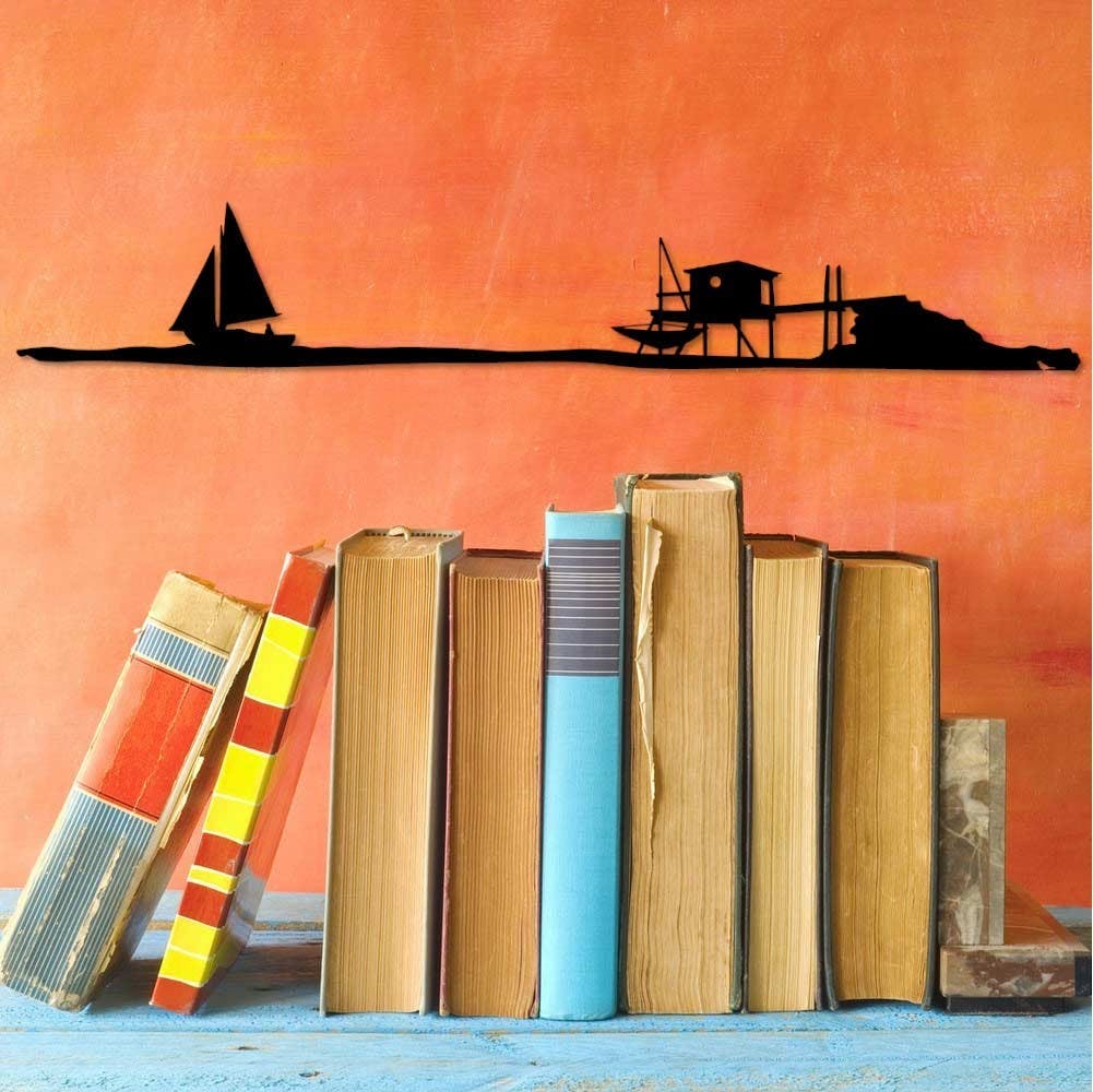 Metalen Wanddecoratie – Pêcherie et Voilier