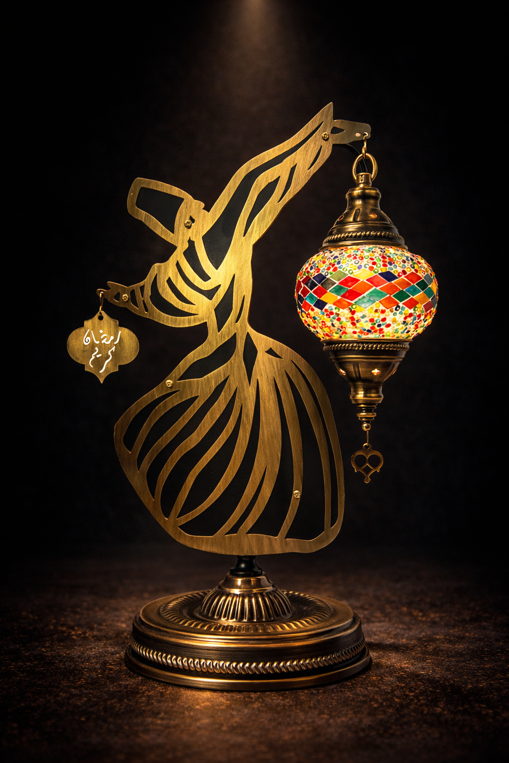 Sufi Derwisj Tafellamp – Handgemaakte Turkse Mozaïeklamp