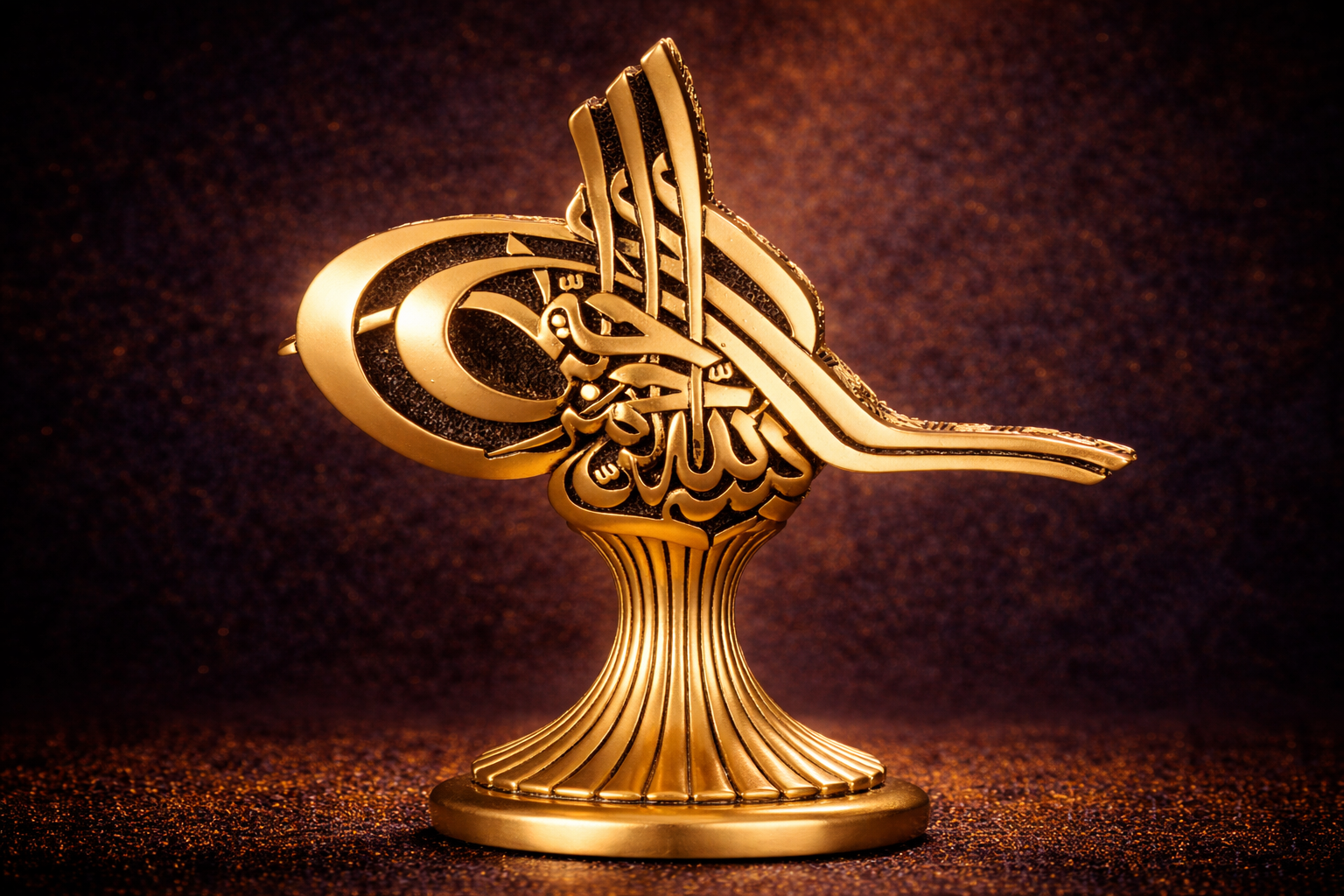 Islamitische Tafeldecoratie met Ottomaanse Tughra