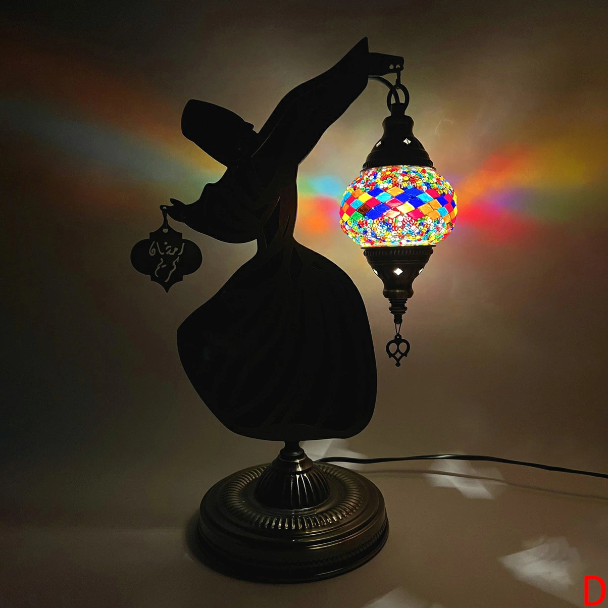 Sufi Derwisj Tafellamp – Handgemaakte Turkse Mozaïeklamp