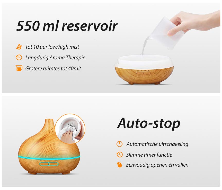  Aroma Diffuser  Essential Pro – Light Wood