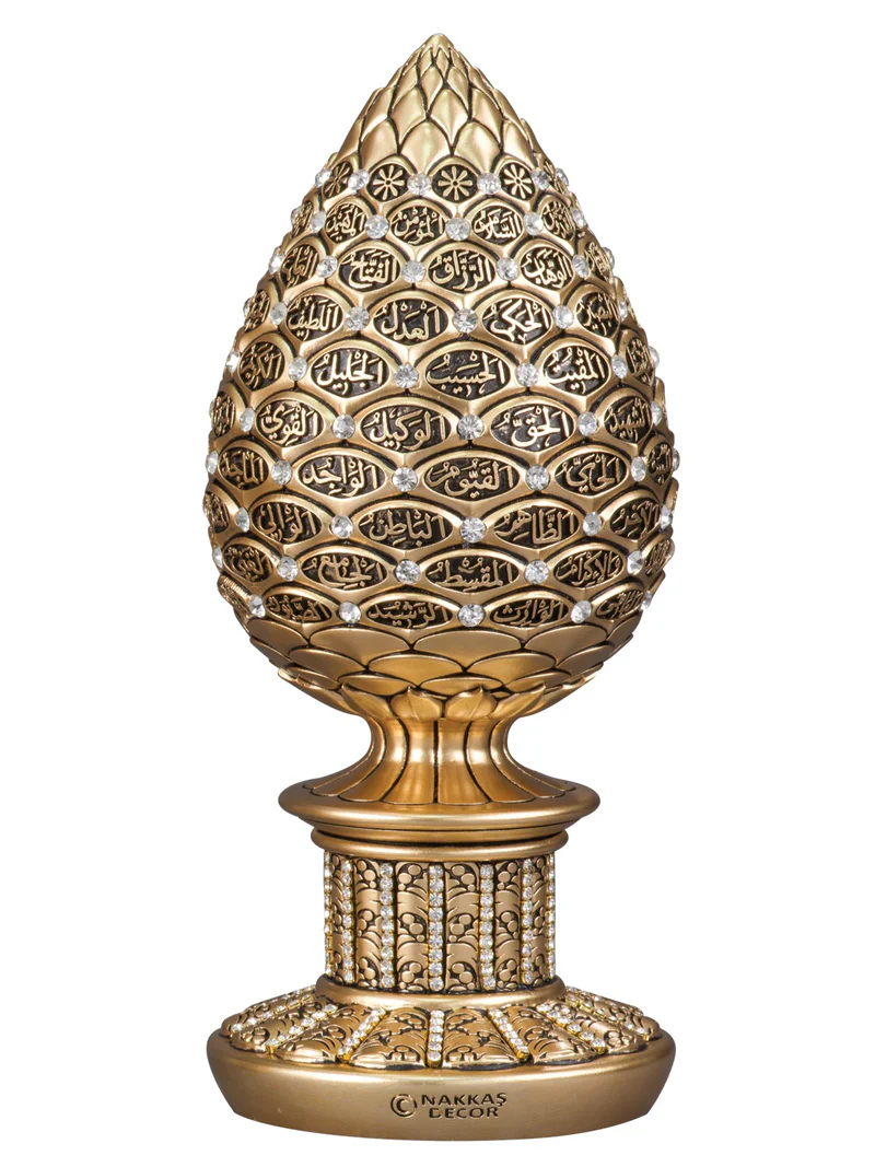 Dennenappel met de 99 Namen van Allah