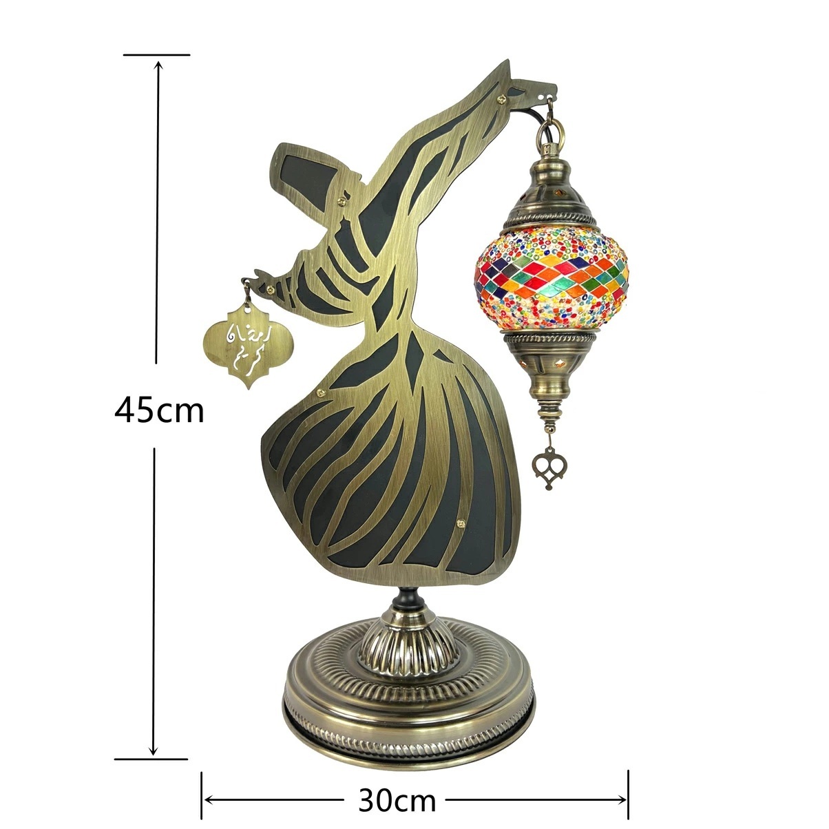 Sufi Derwisj Tafellamp – Handgemaakte Turkse Mozaïeklamp