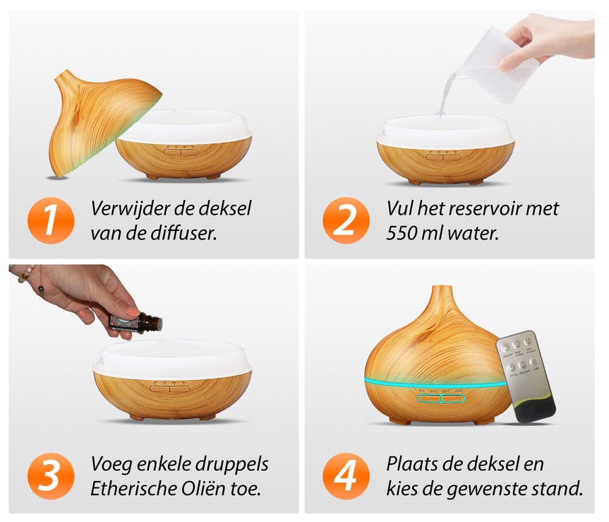  Aroma Diffuser  Essential Pro – Light Wood