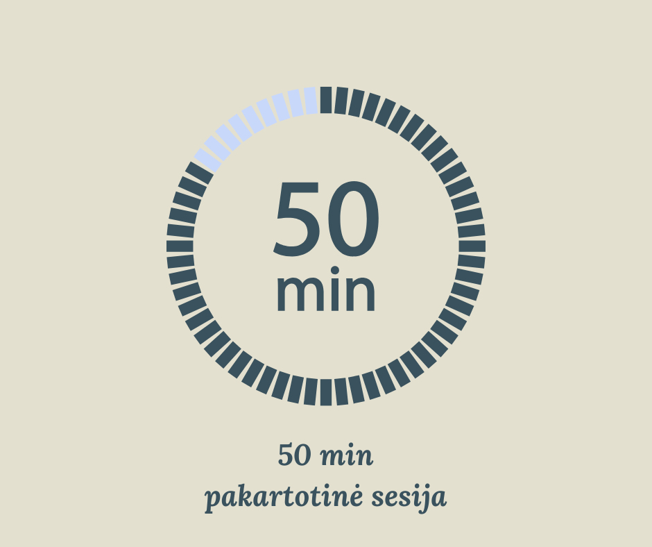50 min pakartotinė sesija