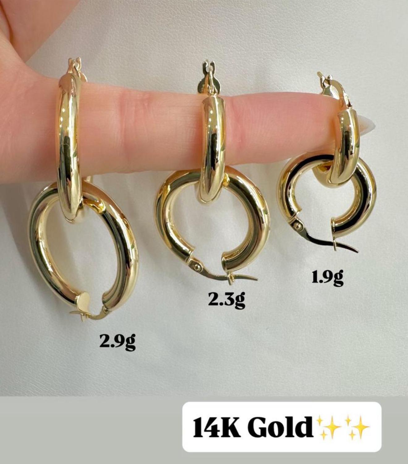 14K Gold Hoop Earrings