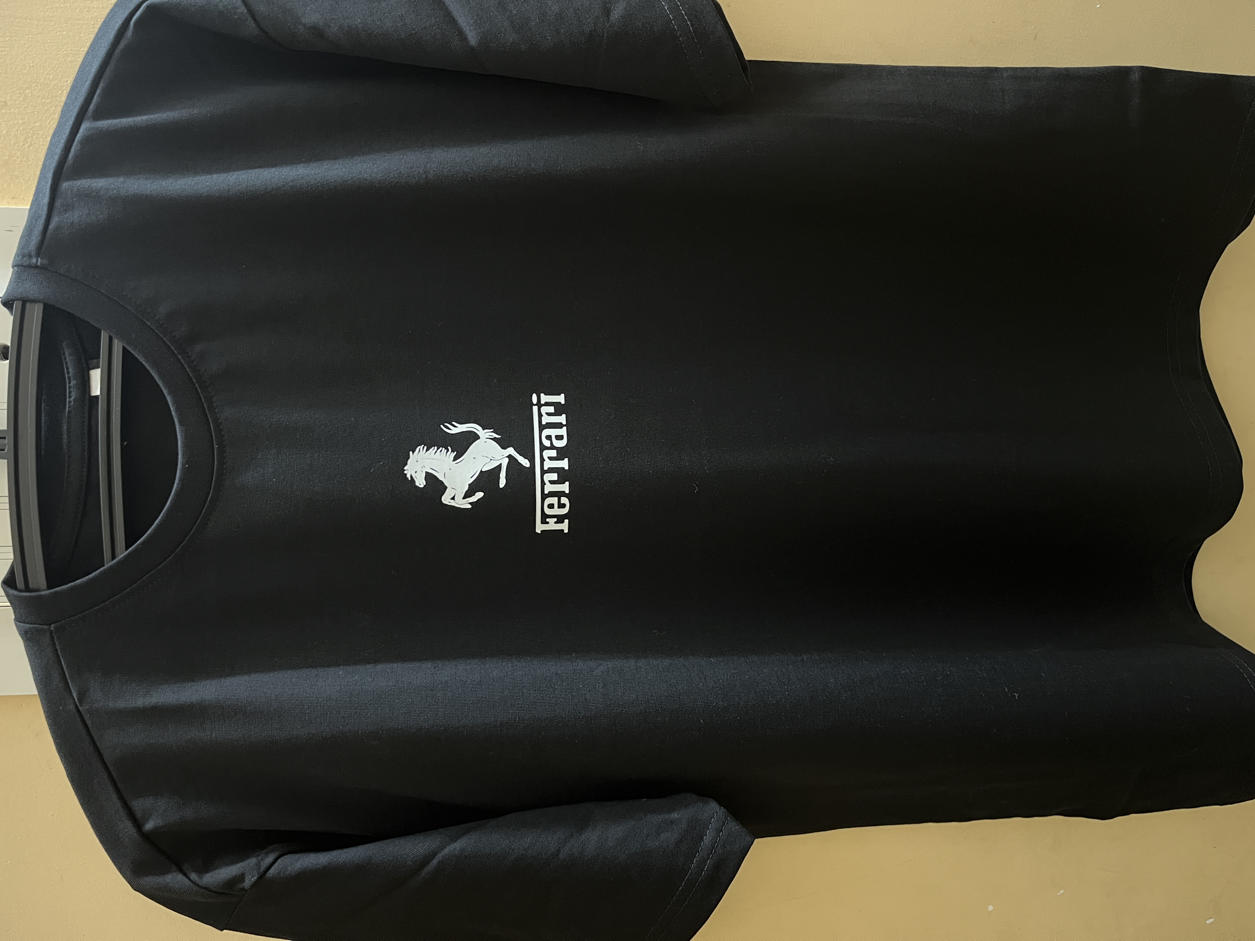 Ferrari Logo Black T-Shirt