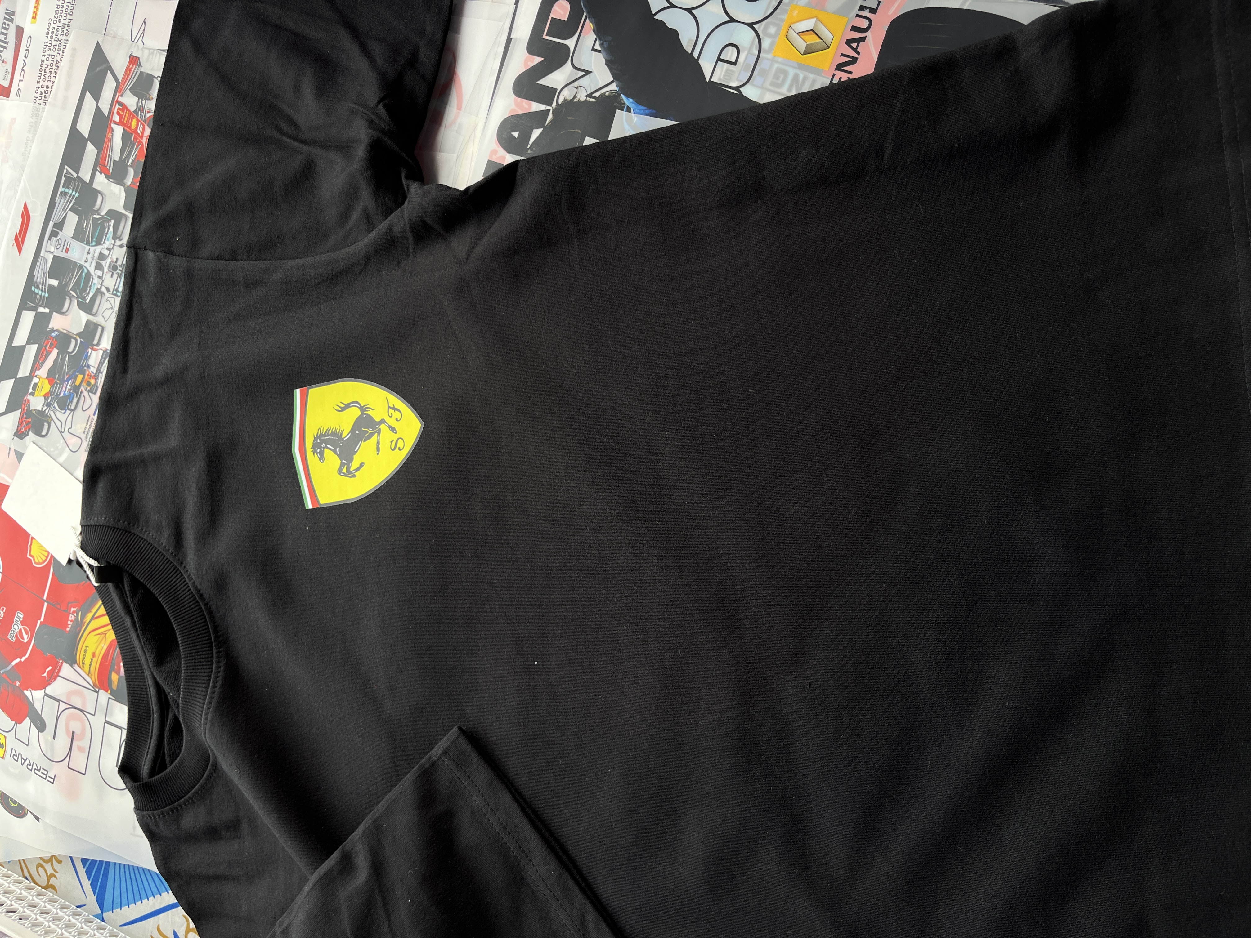 Ferrari Logo Black T-shirt