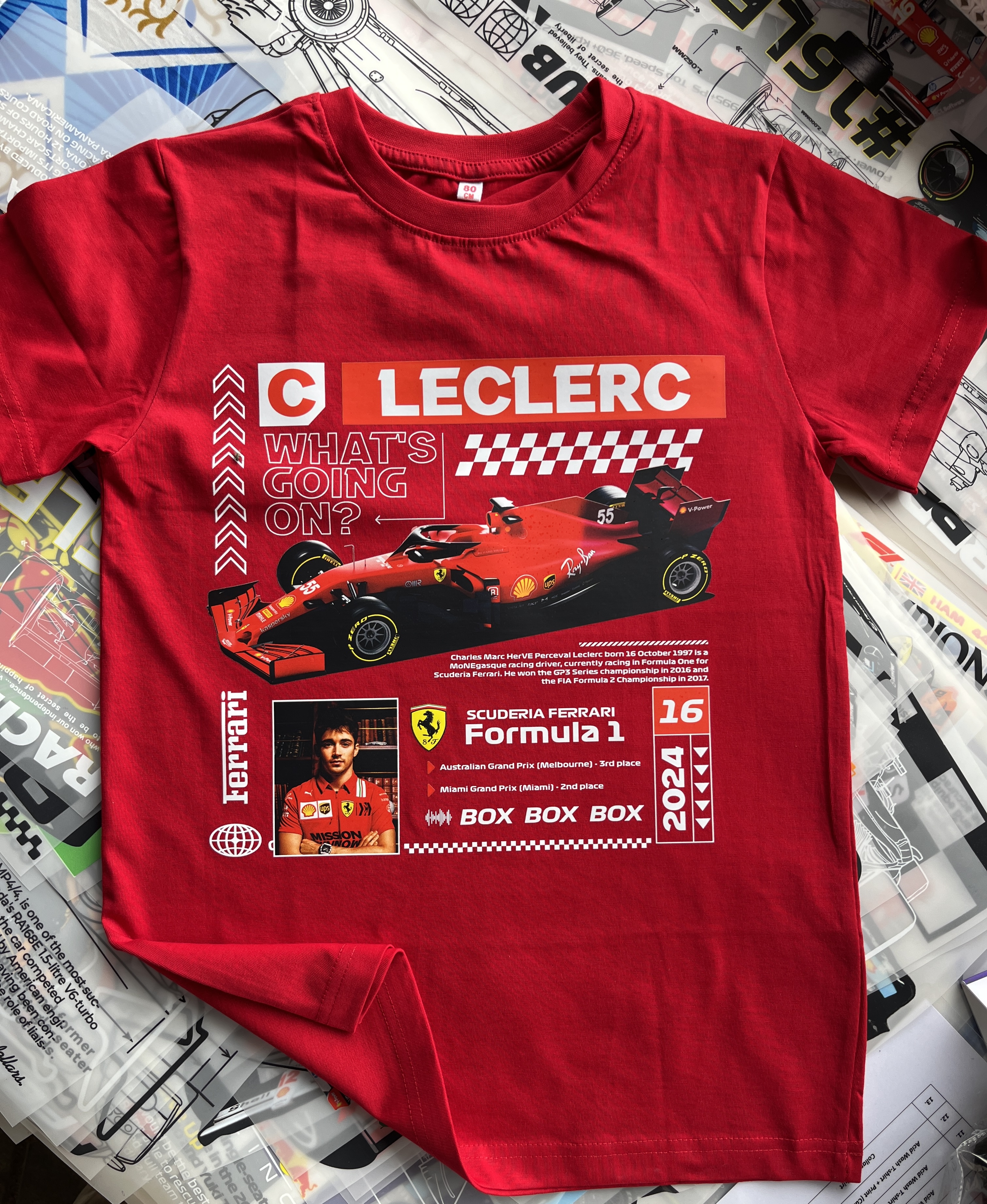 Leclerc Ferrari F1 T-Shirt