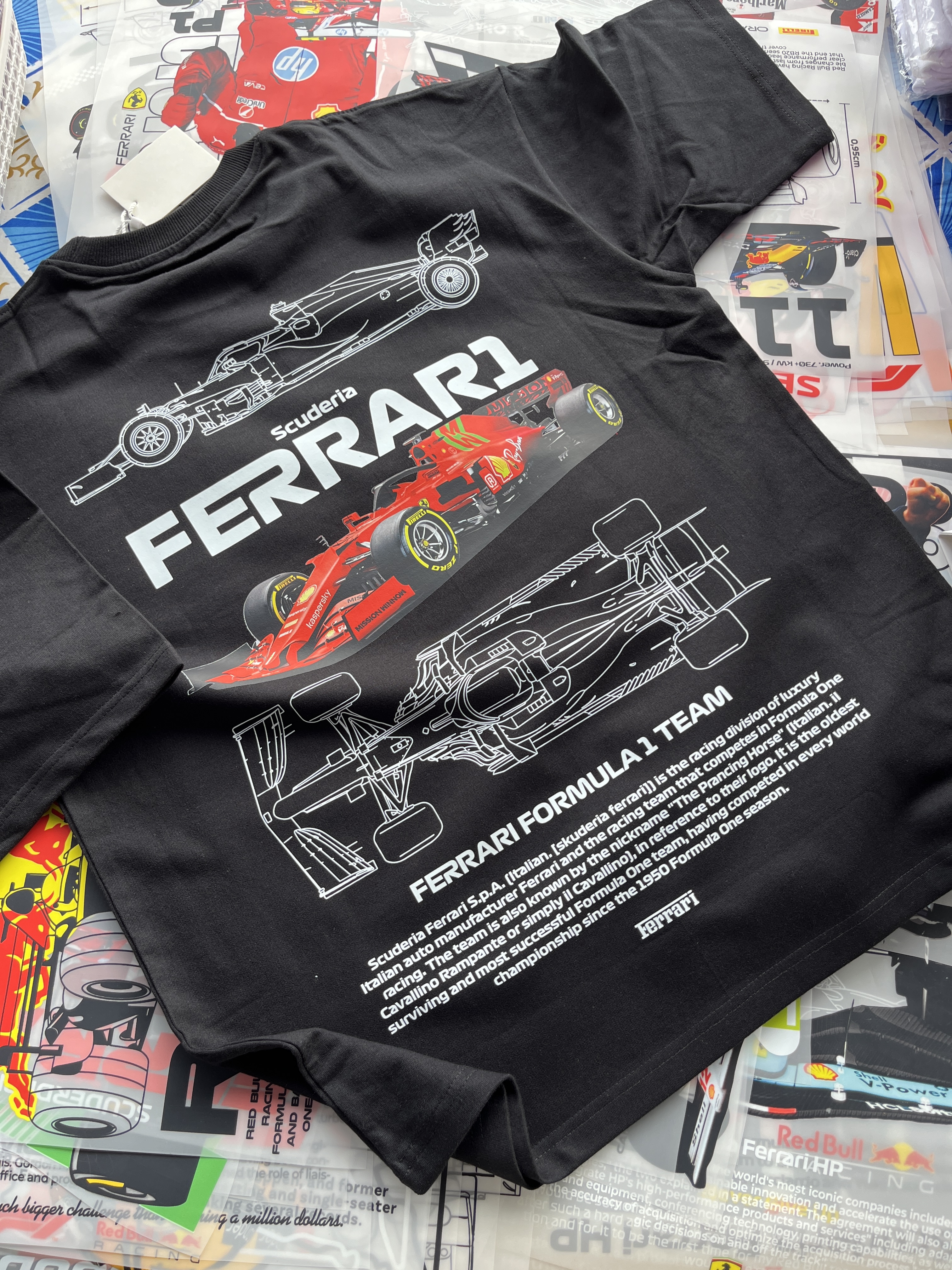 Ferrari Logo Black T-shirt