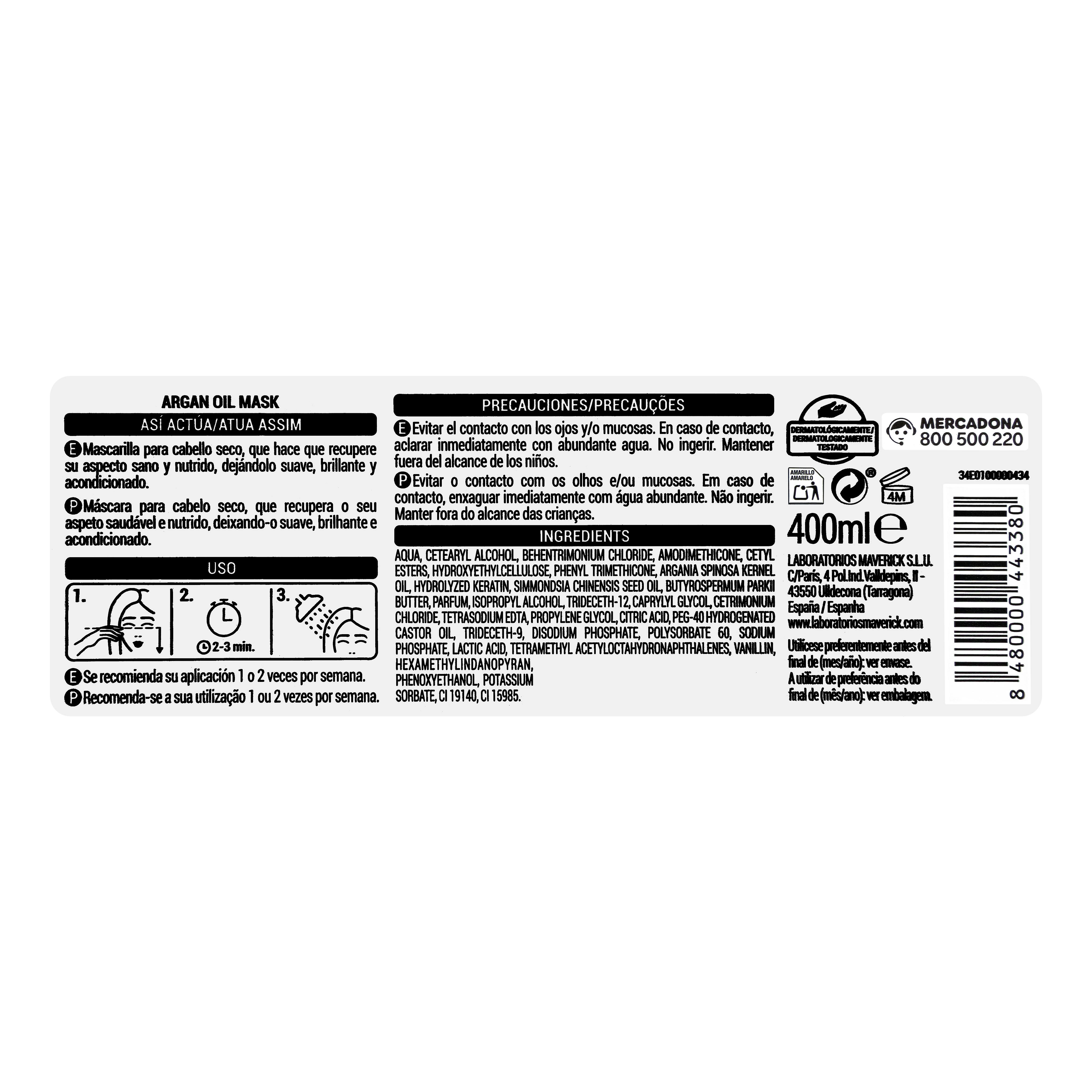 Maska odżywcza Argan Oil