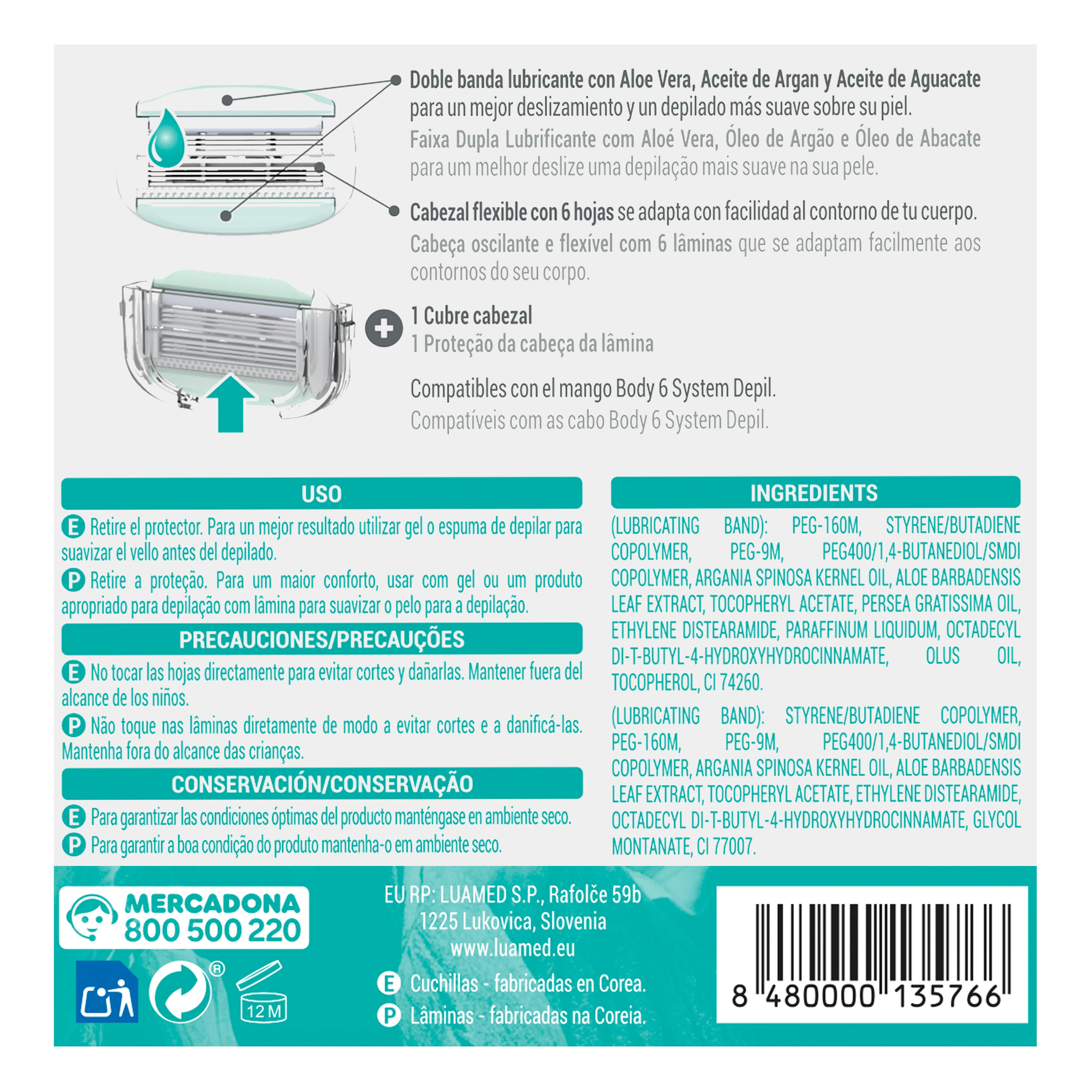 🪒Wkłady Body6 System DEPIL (3 szt.)