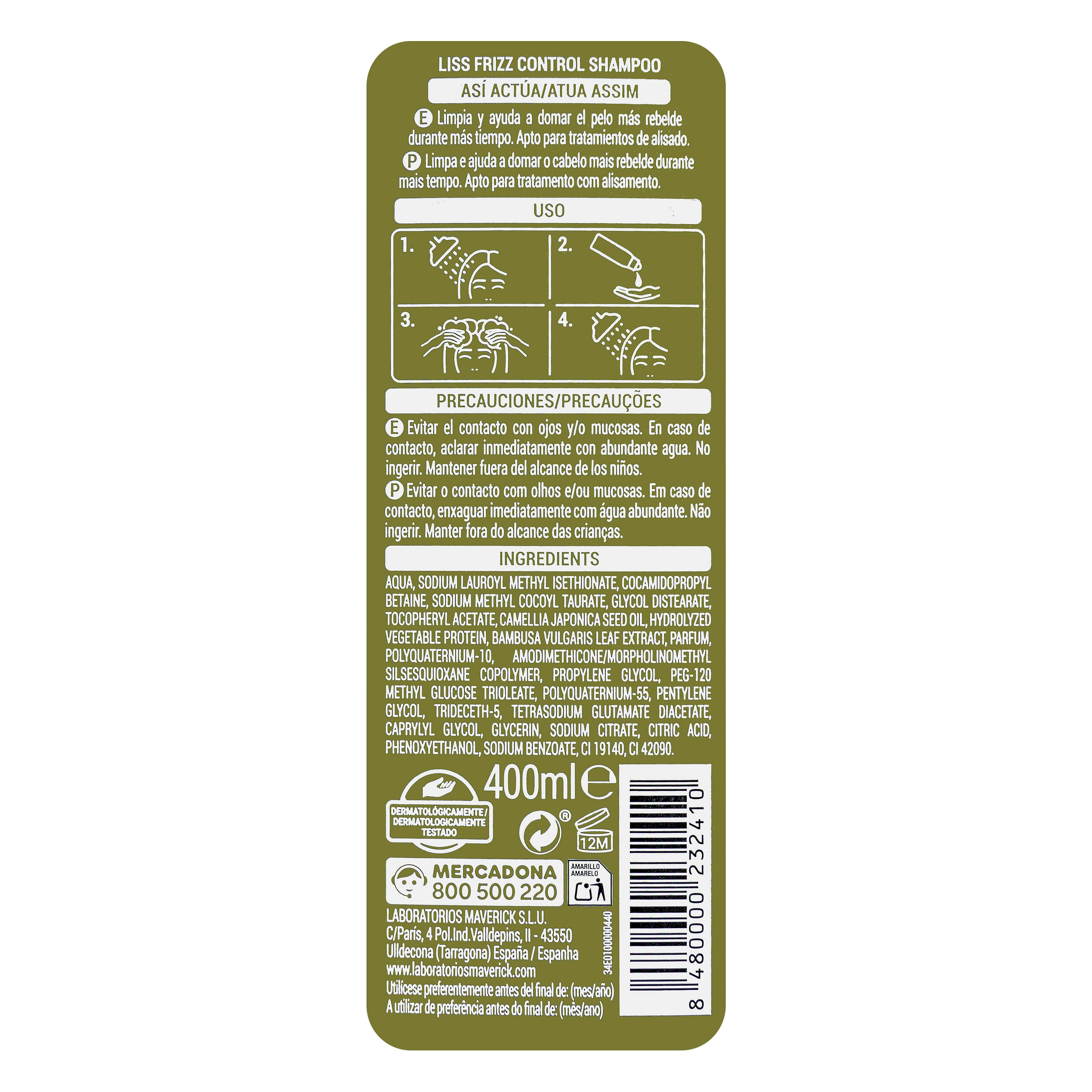 Szampon Deliplus Liss Frizz Control