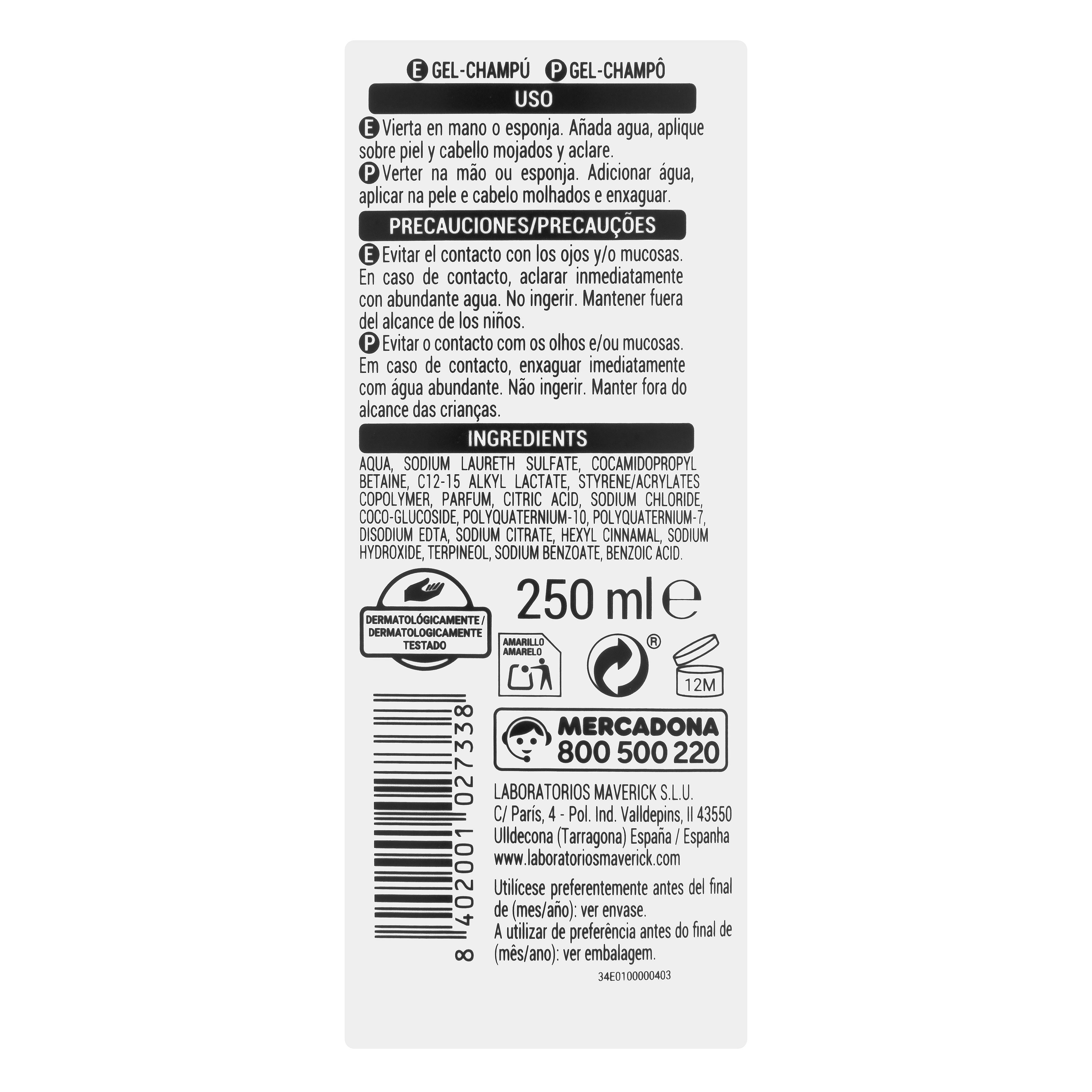 Żel szamponowy 2w1 Deliplus