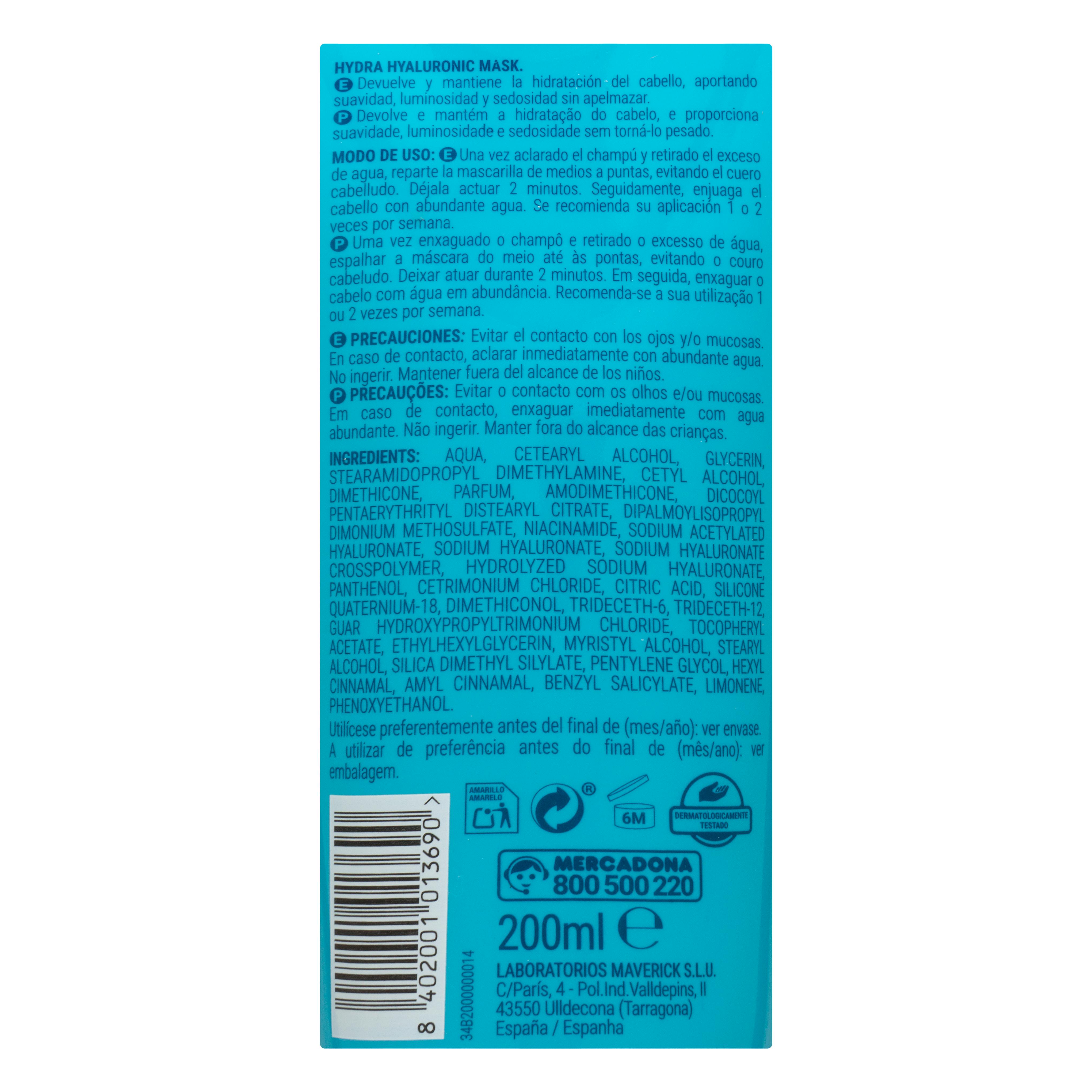 Maska do włosów Hydra Hyaluronic