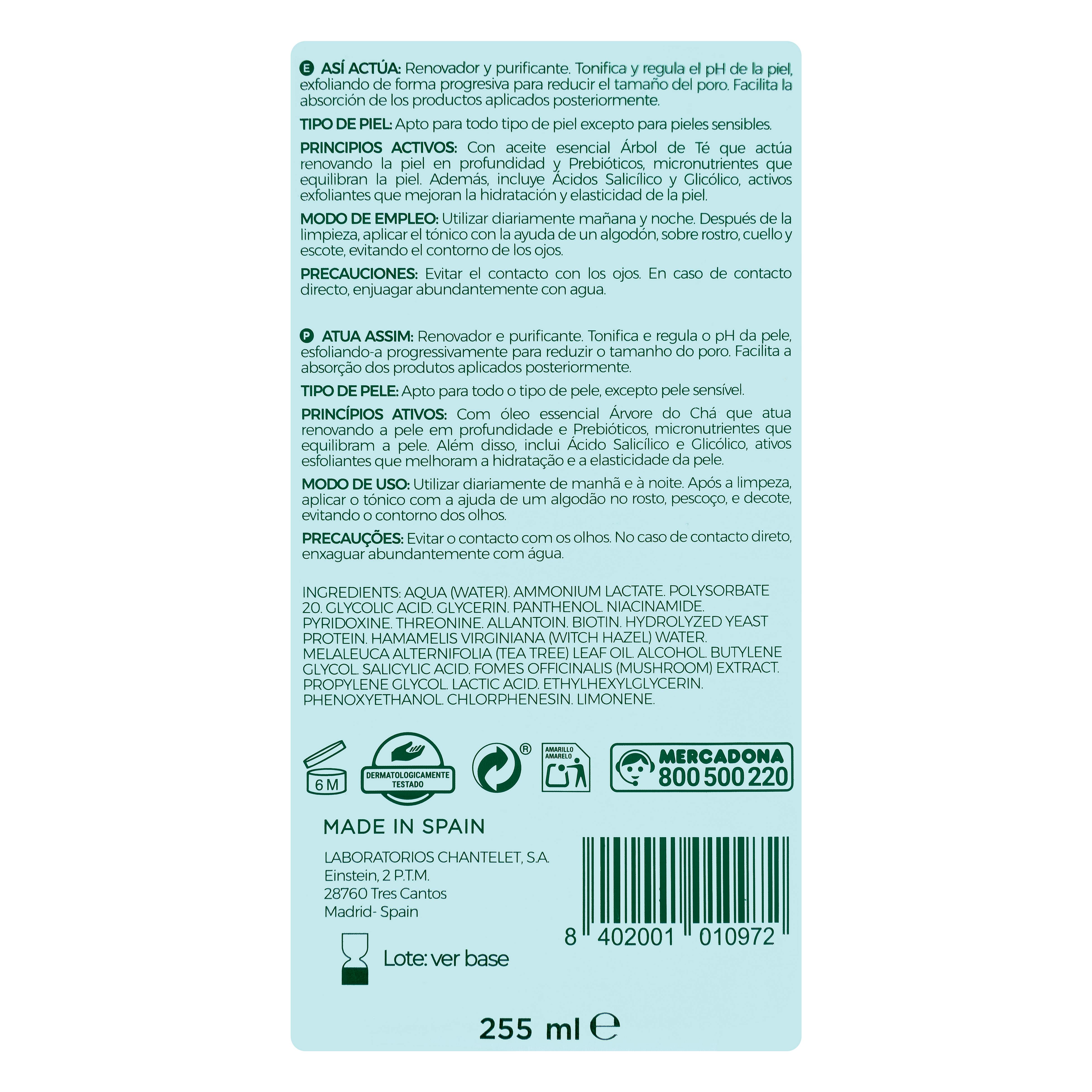 Tonik Deliplus z drzewem herbacianym i prebiotykami