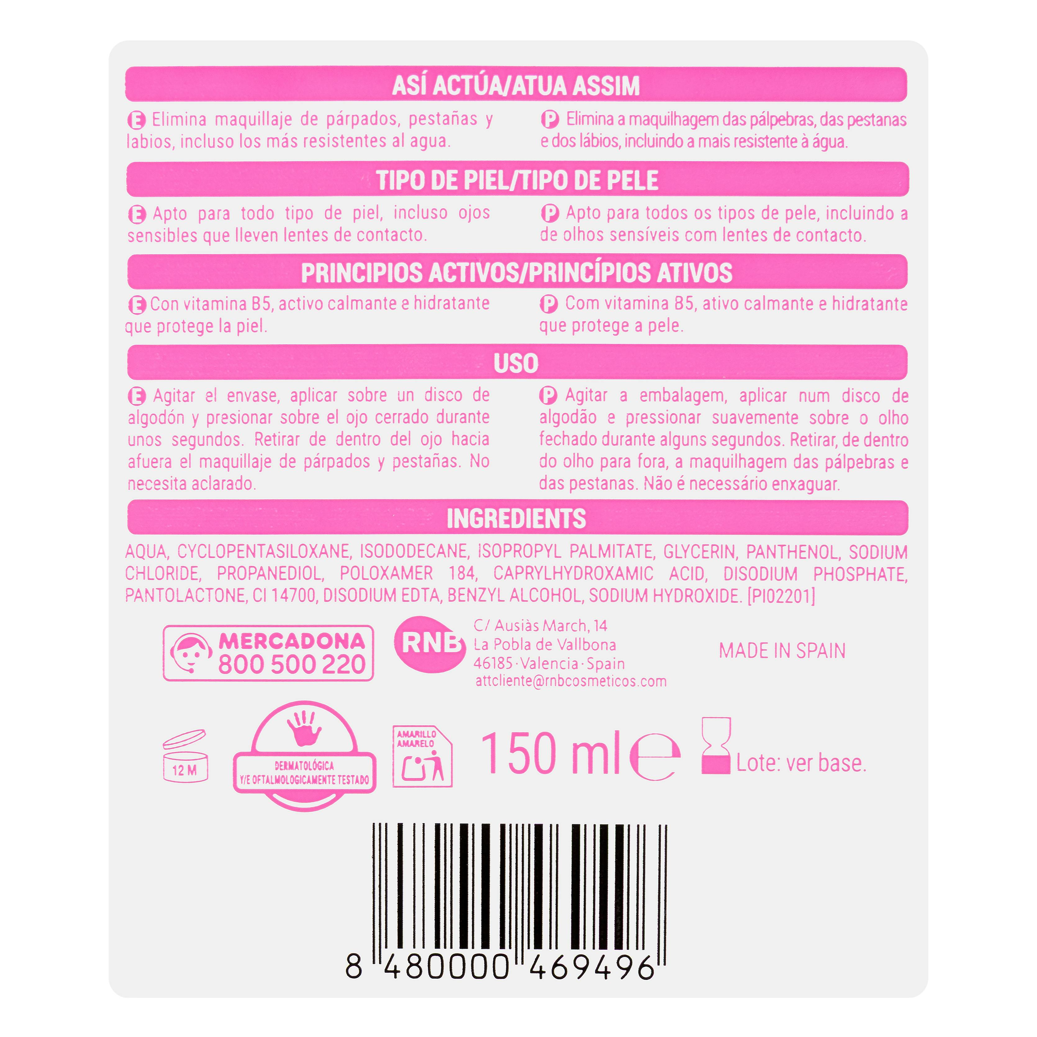 Dwufazowy płyn do demakijażu Deliplus Facial Clean Waterproof