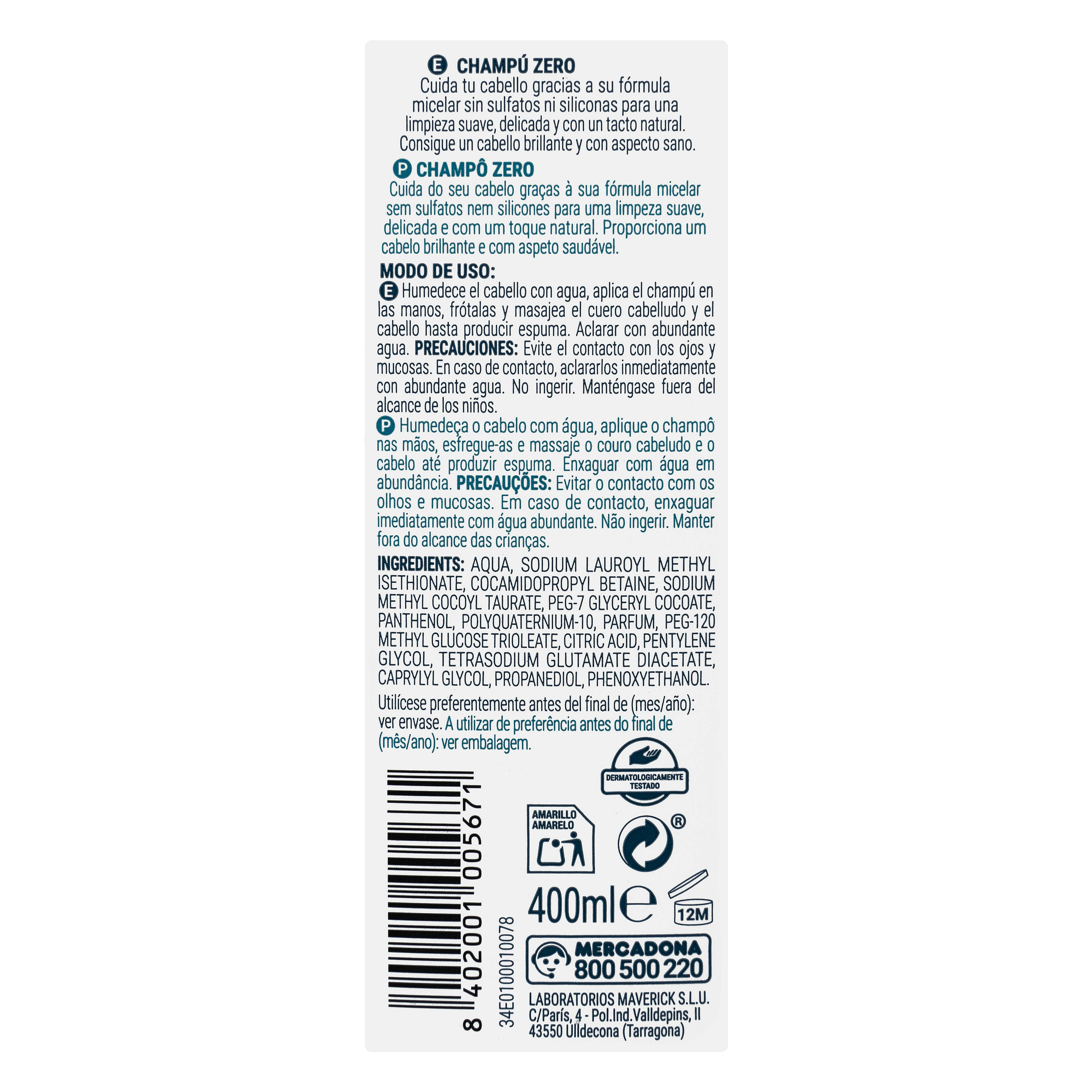 Szampon Deliplus Zero