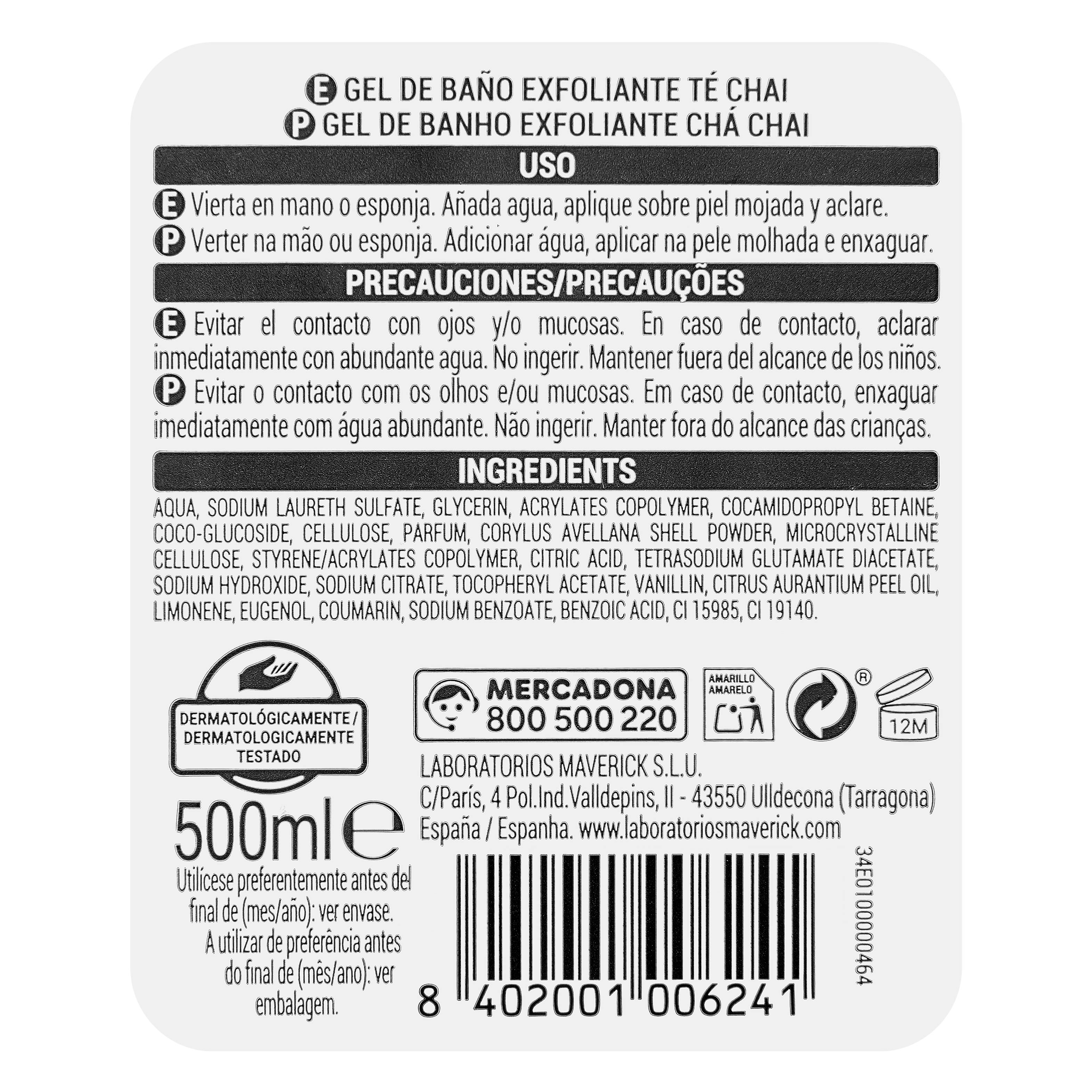 Żel peelingujący Deliplus Té Chai