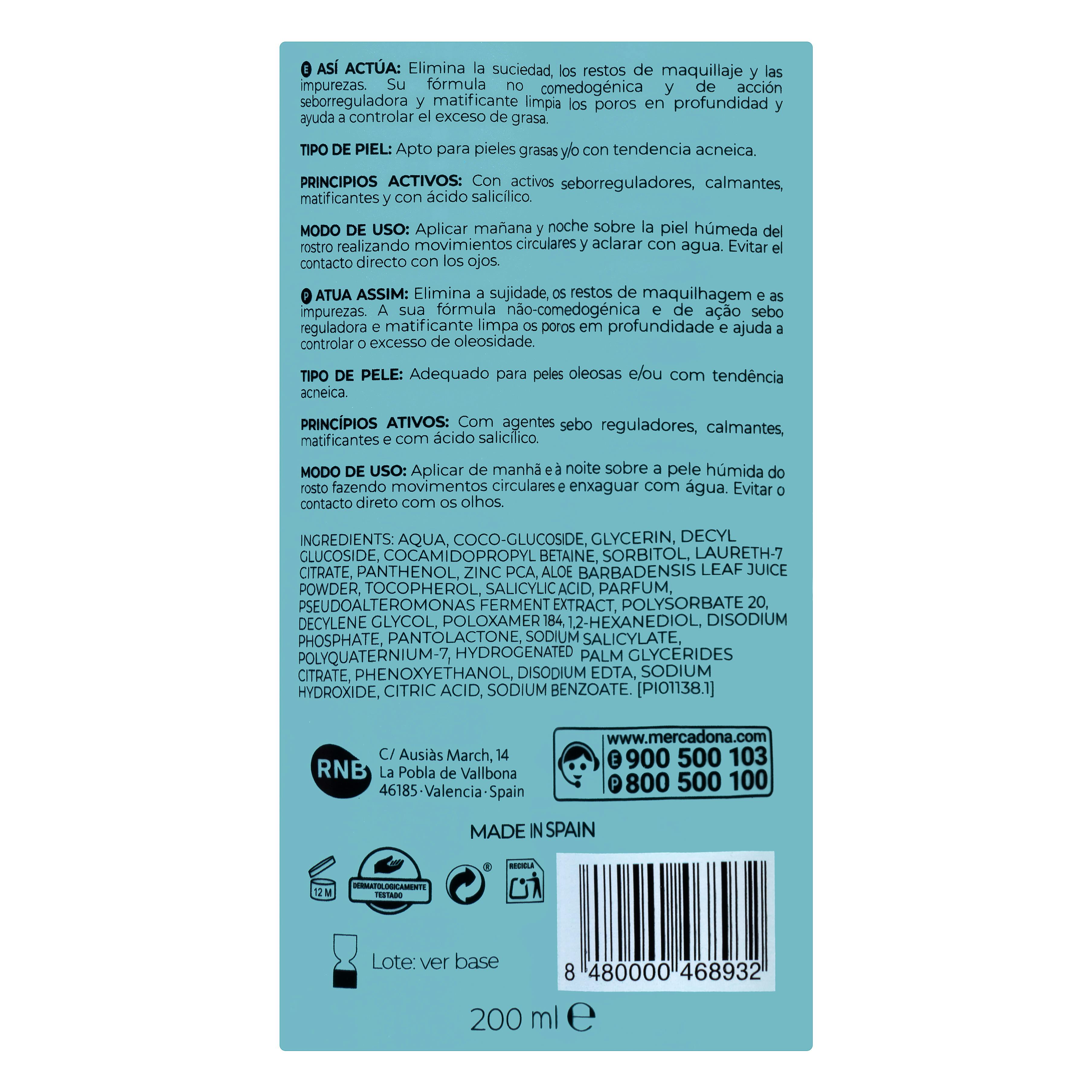 Pianka oczyszczająca Deliplus Facial Clean Oil Free