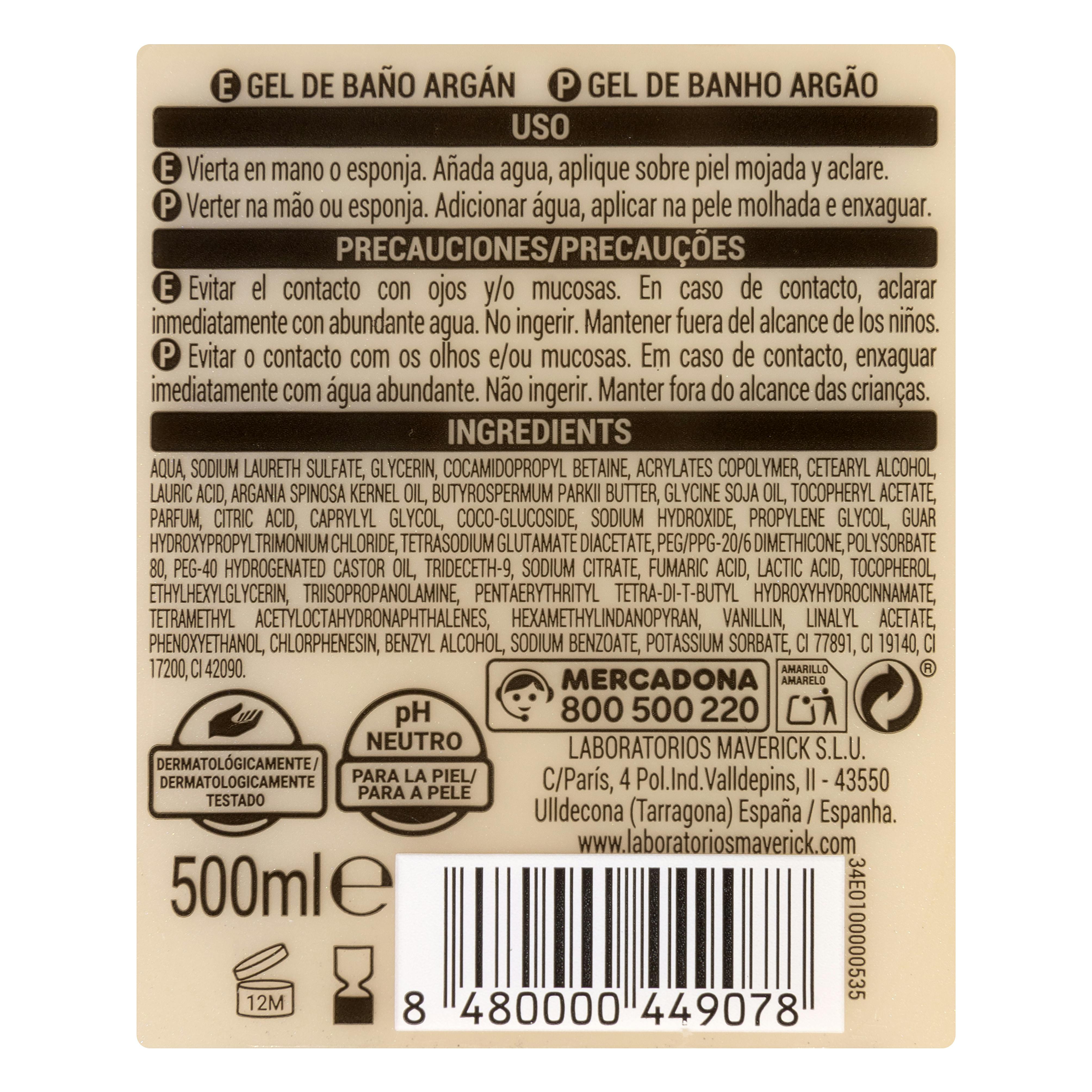 Żel pod prysznic Deliplus Argán