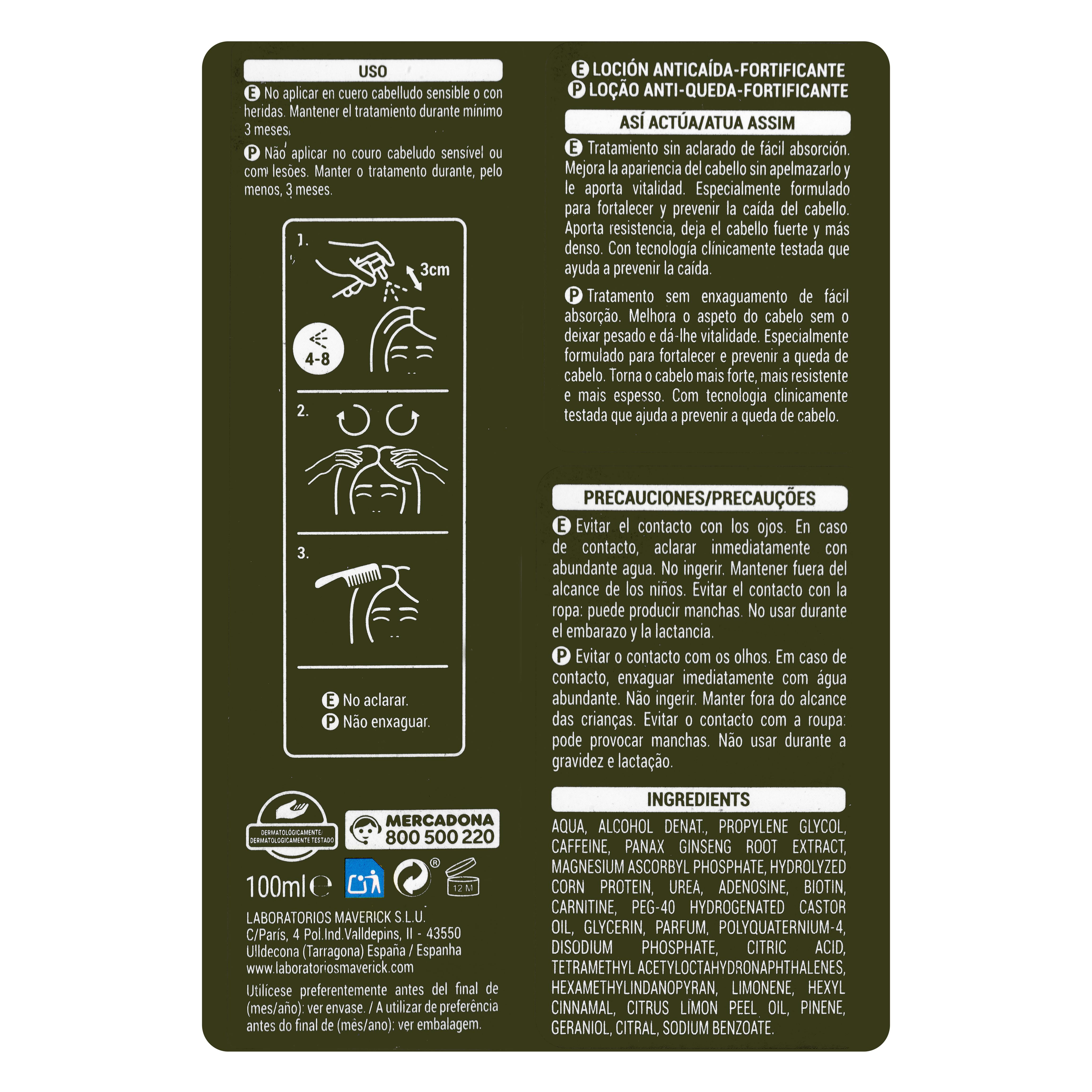 Serum przeciw wypadaniu włosów Anti-Caída