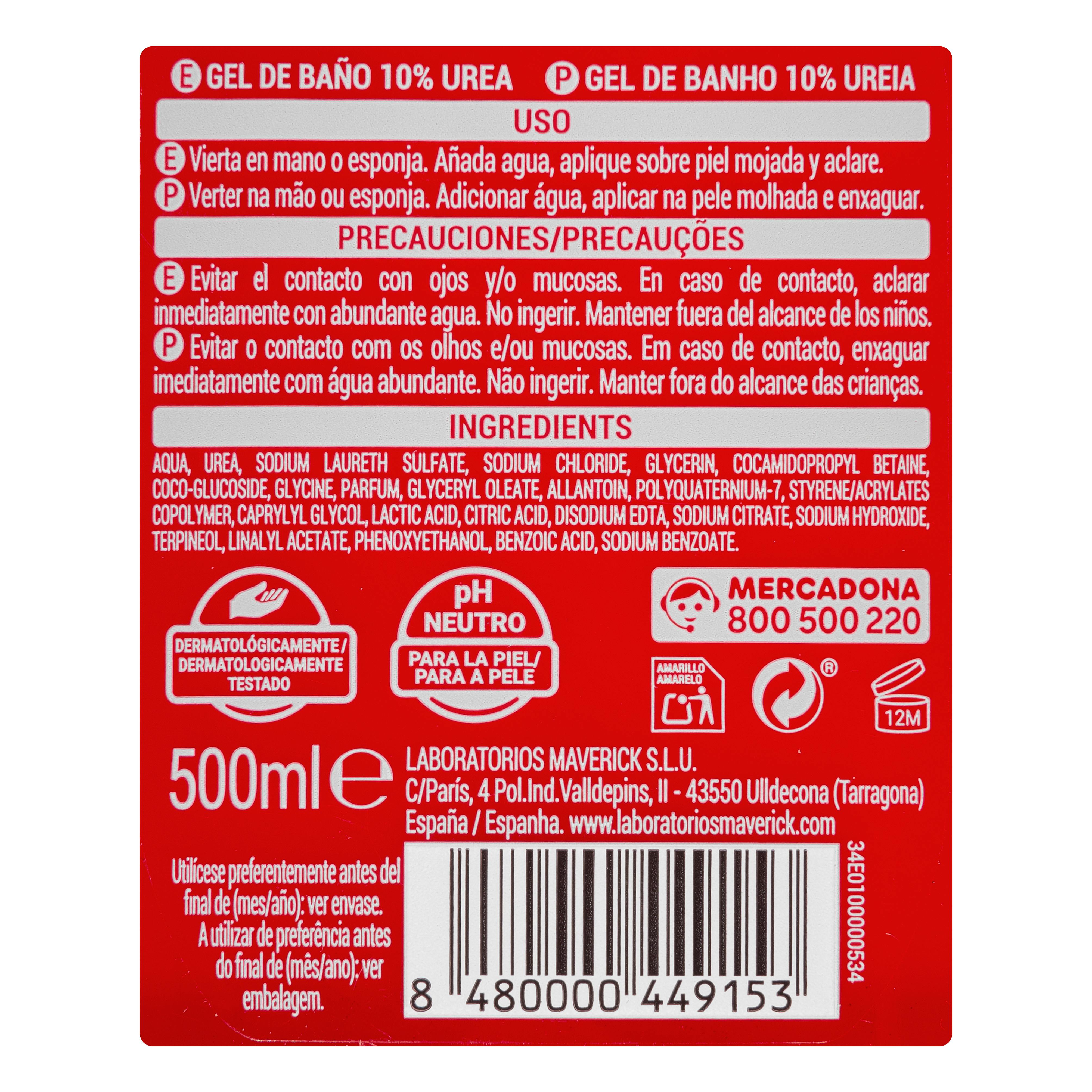 Żel pod prysznic Deliplus 10% Urea