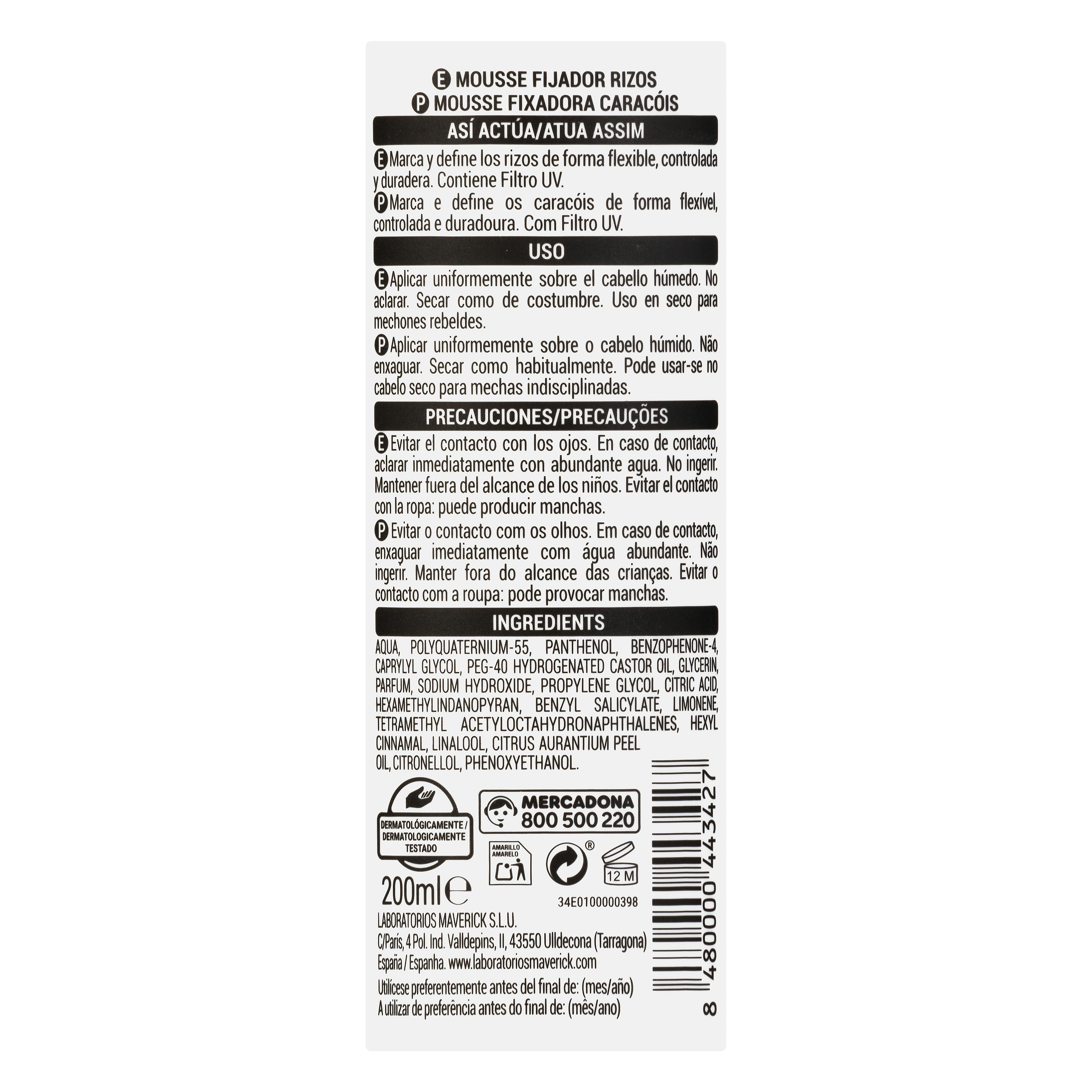 Pianka do włosów kręconych Mousse Curly 2