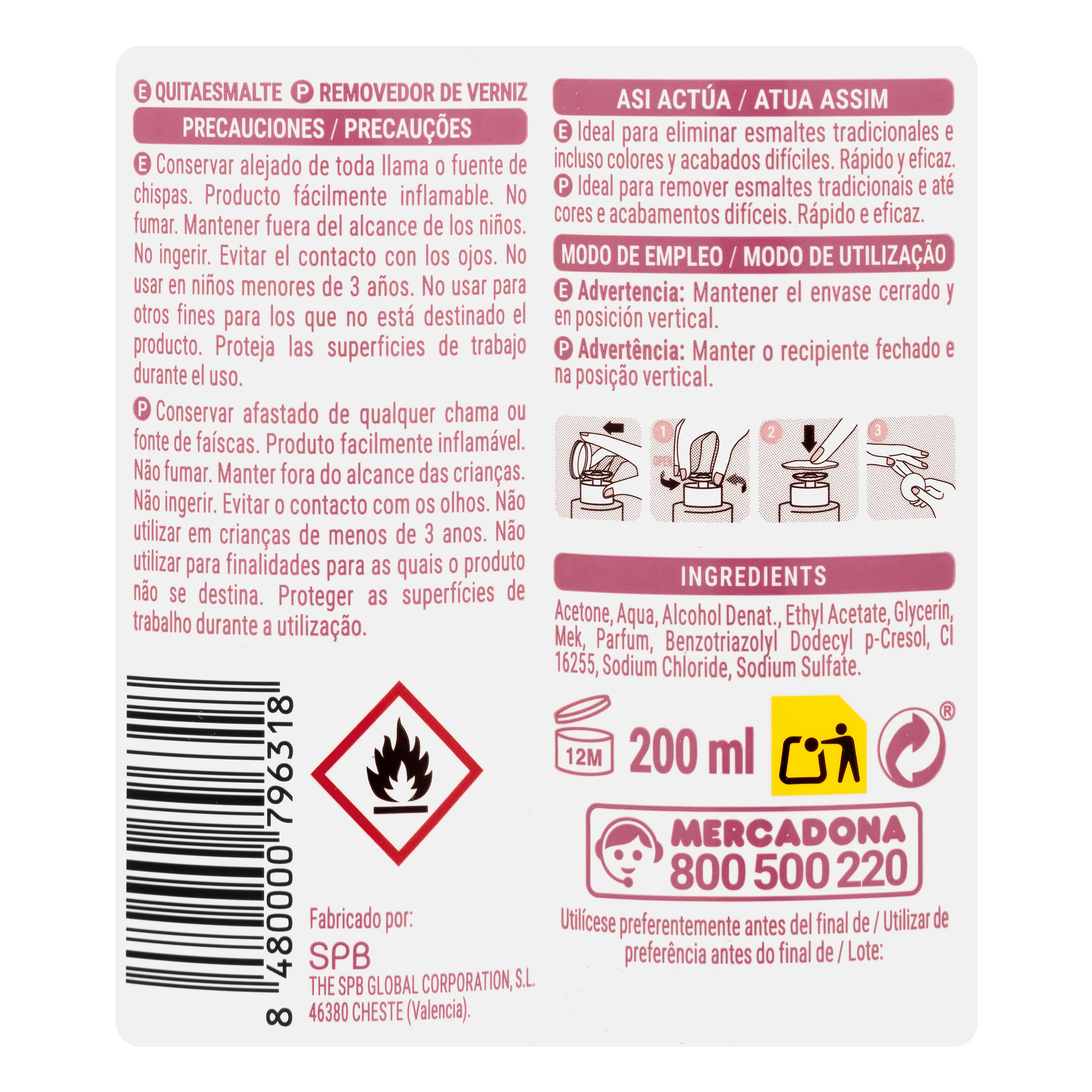 💅Zmywacz do paznokci z acetonem