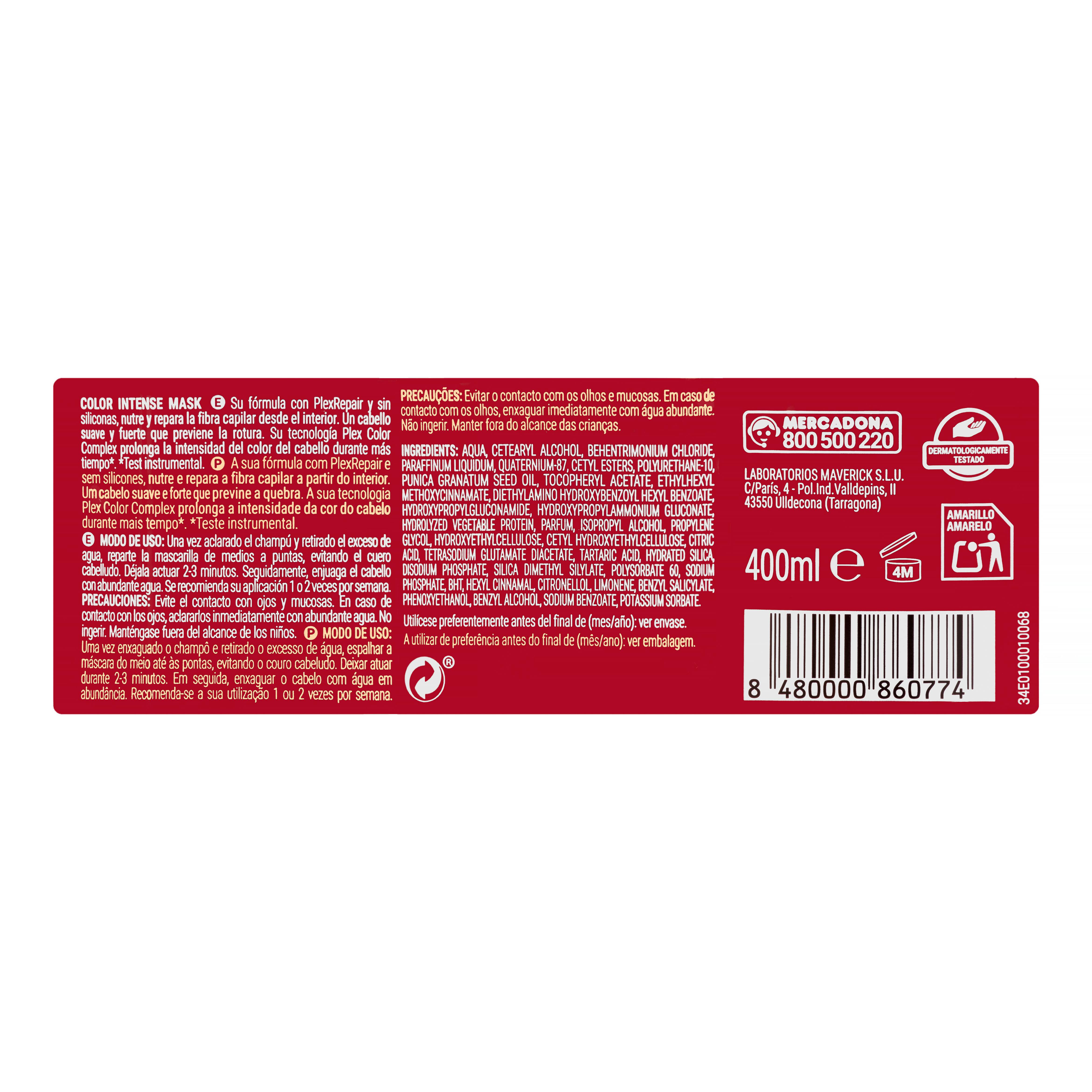 Maska do włosów farbowanych Color Intense