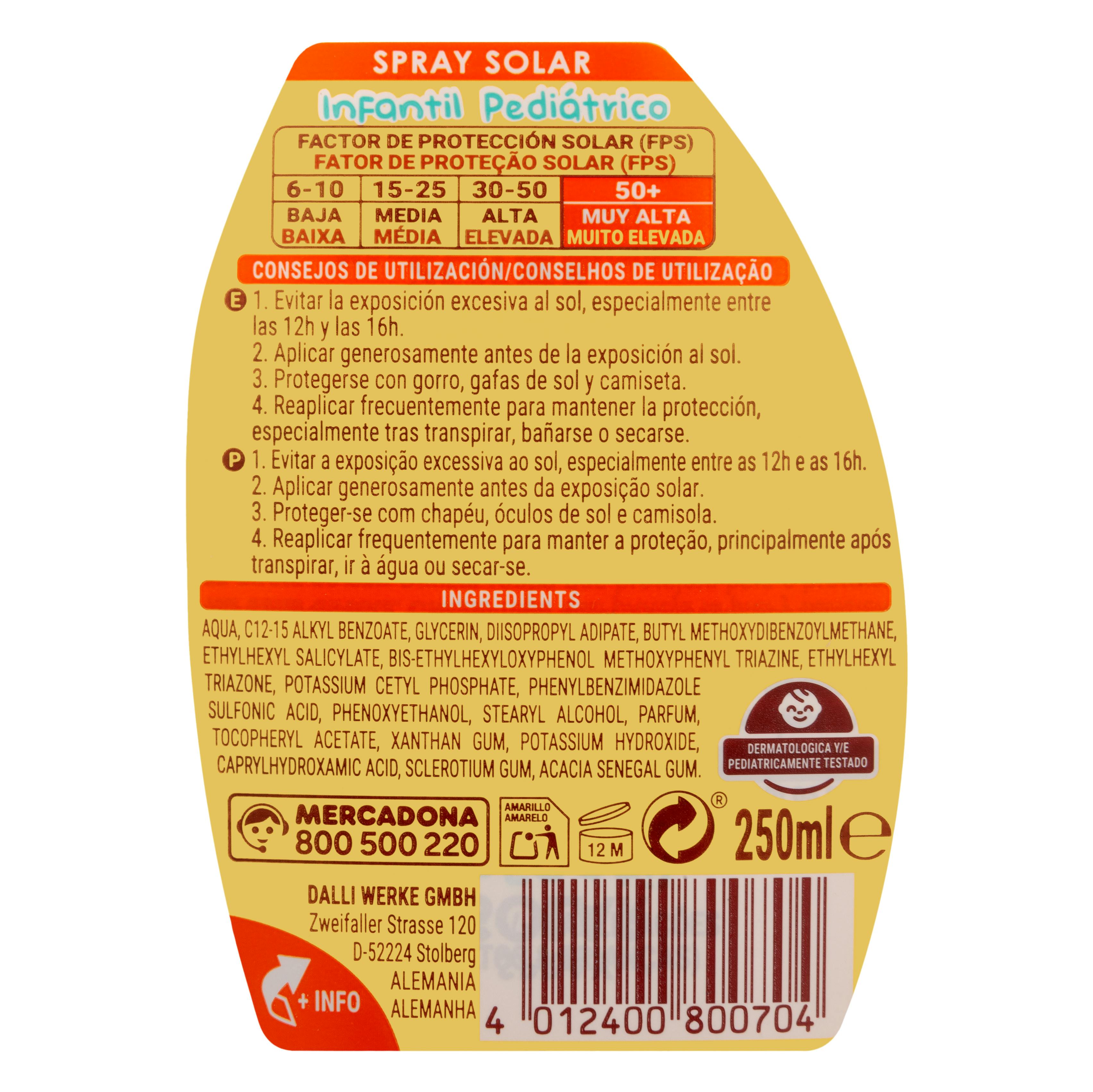 🌞 Spray przeciwsłoneczny dziecięcy SPF 50+