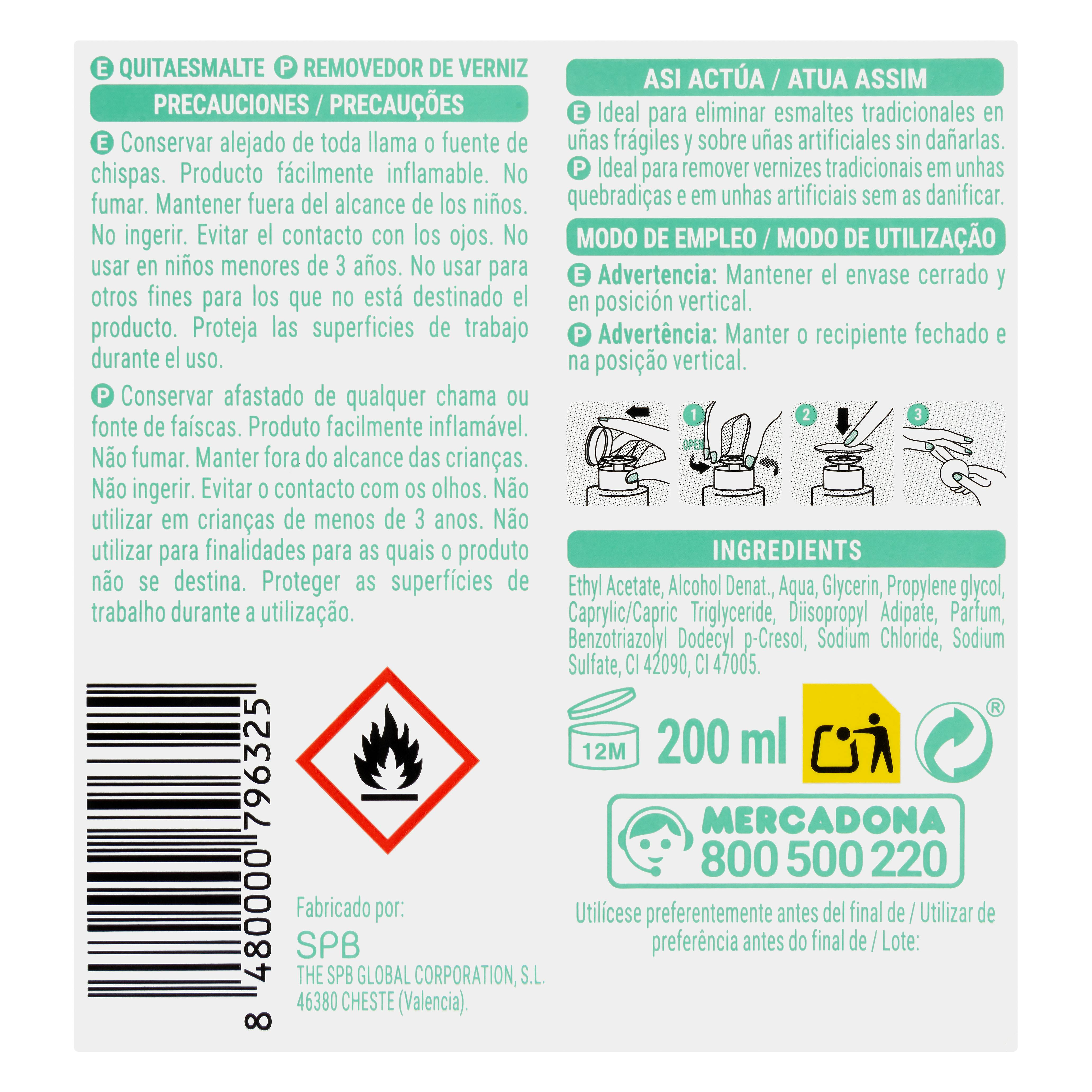 💅Zmywacz do paznokci 0% Acetona