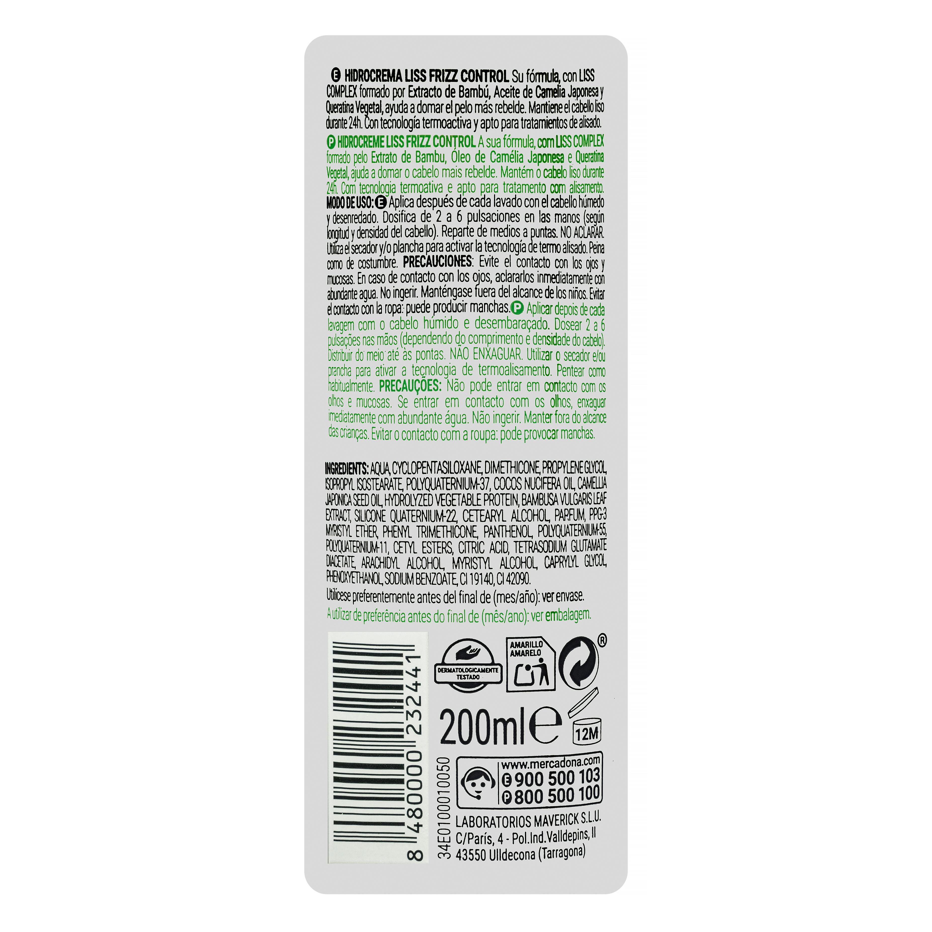 Krem wygładzający Liss Frizz Control