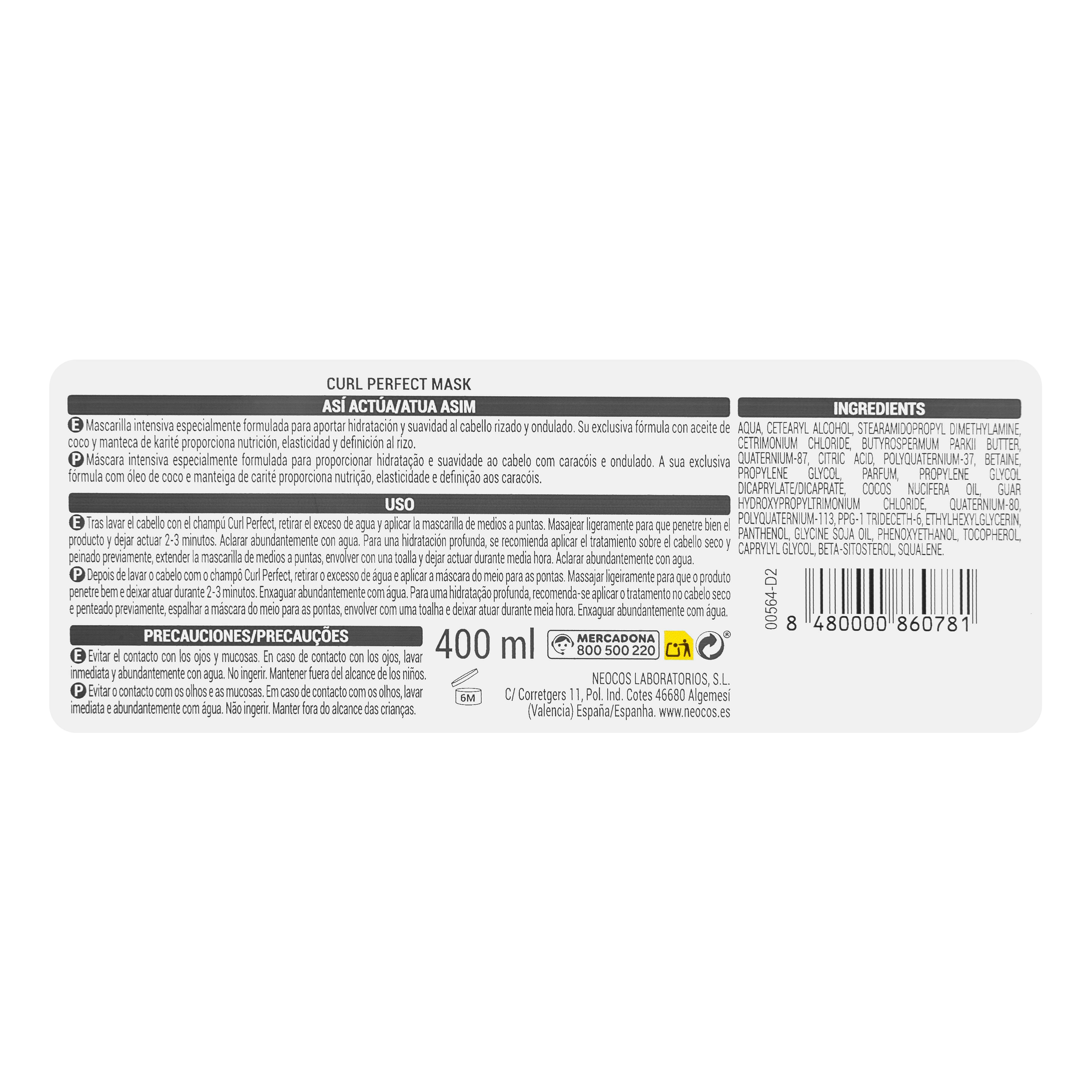 Maska do włosów kręconych Curl Perfect