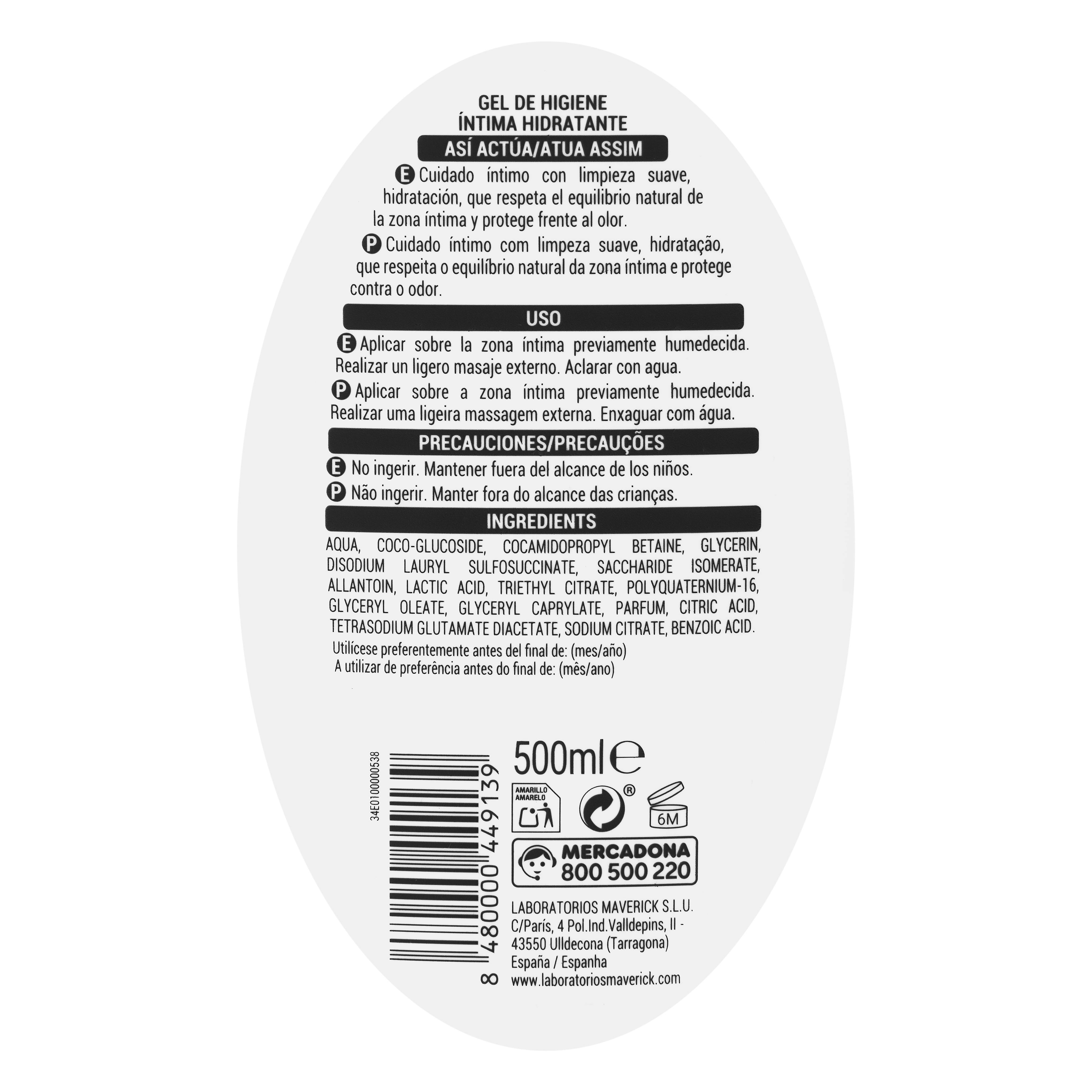 Nawilżający żel do higieny intymnej