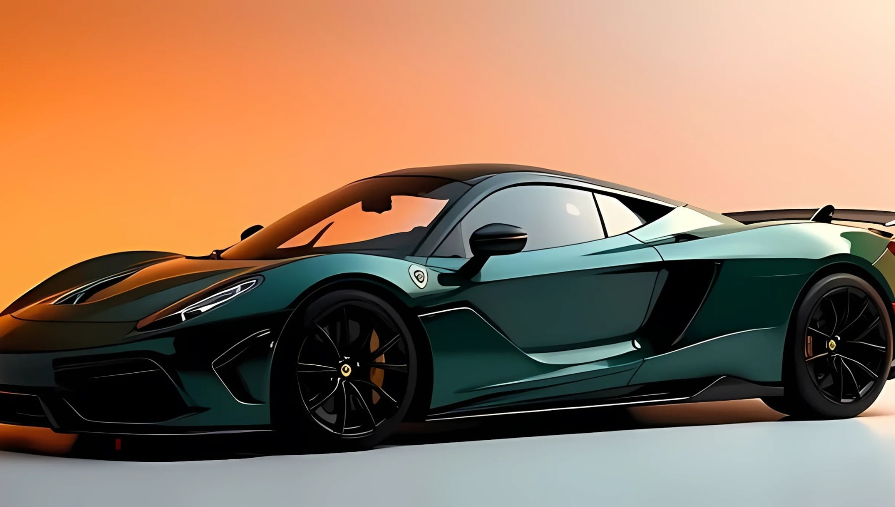 Metallic Dark Teal Green