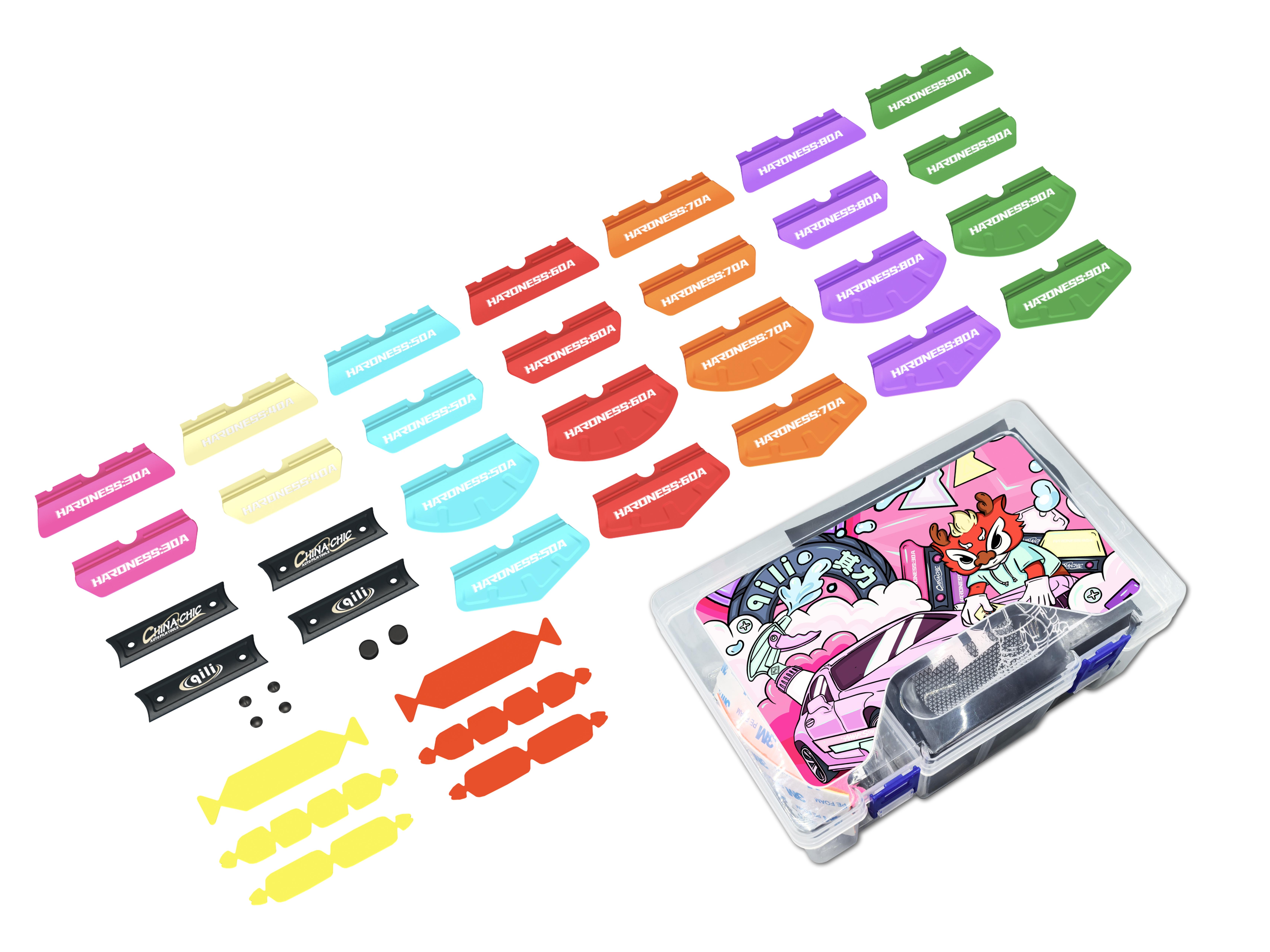 Caixa de Espátulas vinil com íman múltiplas configurações possíveis