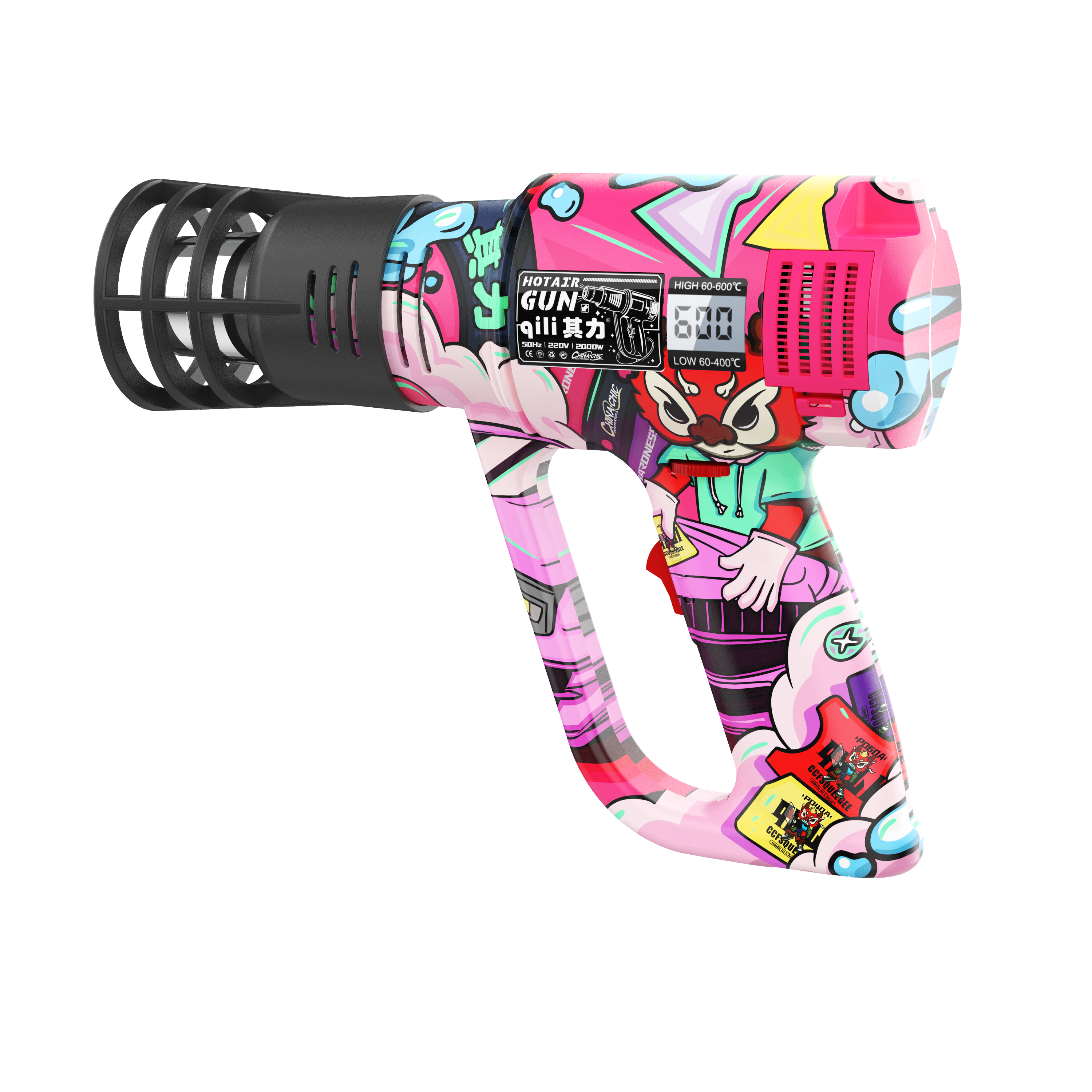 Suprador de ar quente Stickerbomb