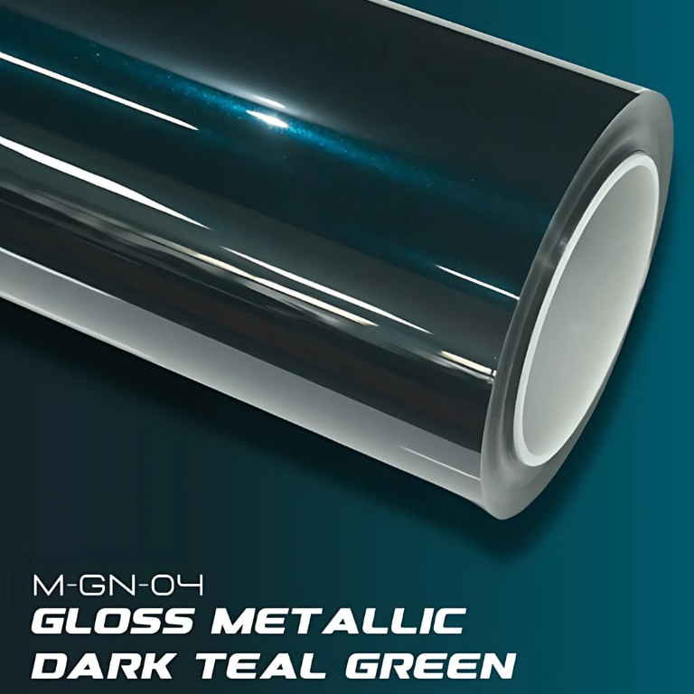 Metallic Dark Teal Green