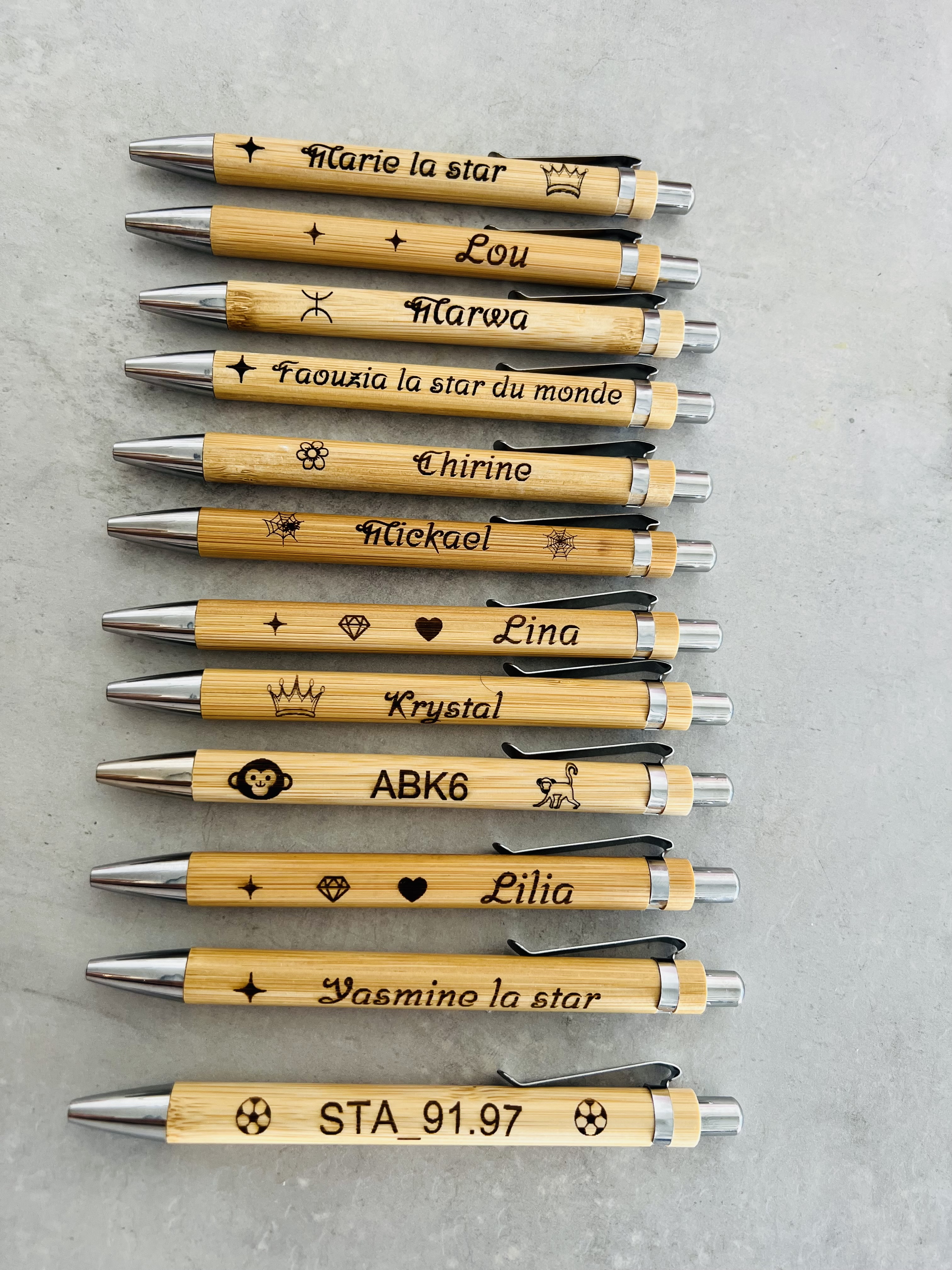 Stylo personnalisé en bois